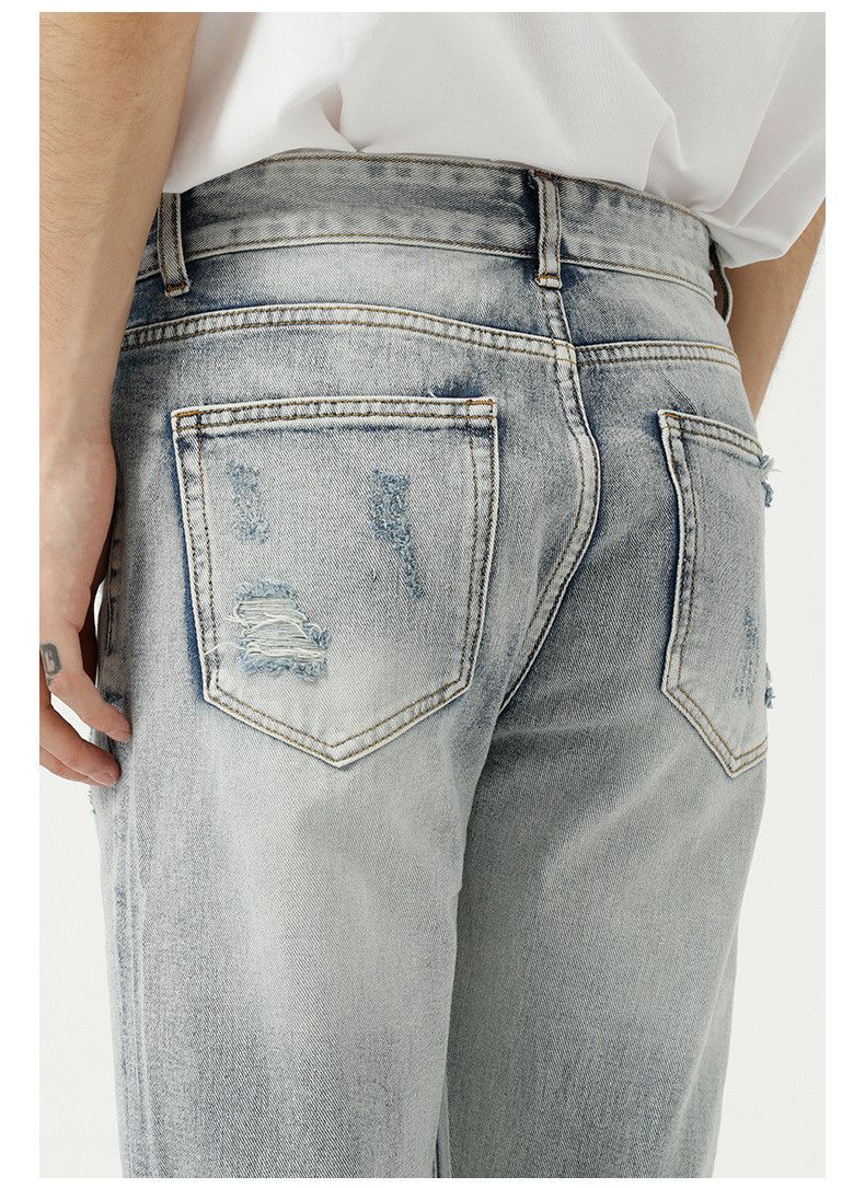 Japanese Brand × Jean High street style light blue ripped skinny jeans Size US 32 / EU 48 - 6 Thumbnail
