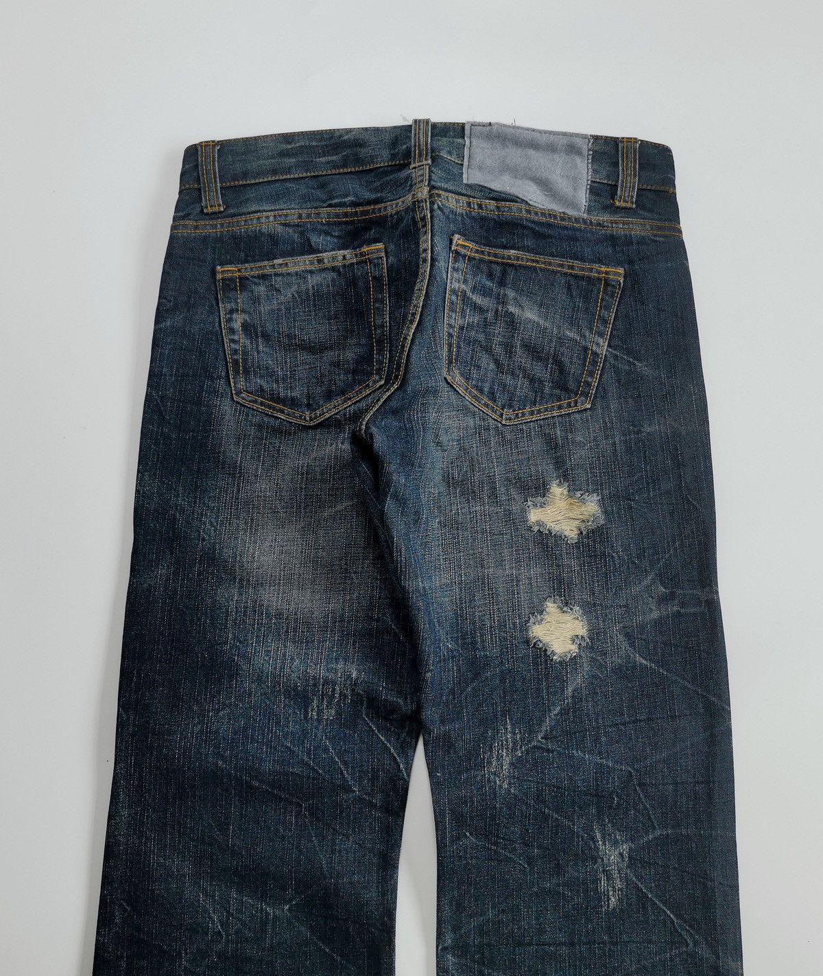 Japanese Brand Theoria Whiskers Distressed Jeans Size US 32 / EU 48 - 6 Thumbnail