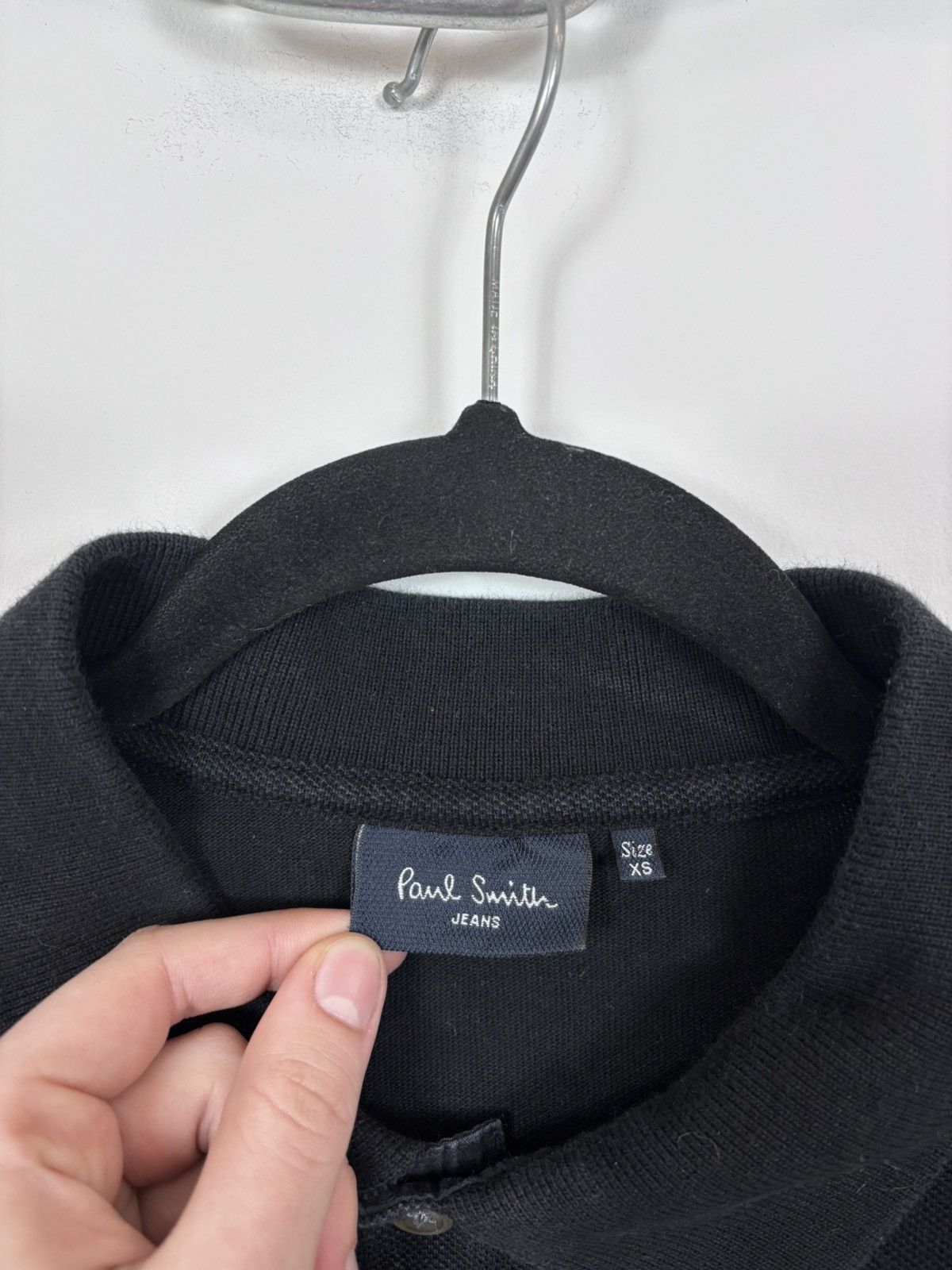 Paul Smith Paul Smith Men’s Zebra Black Cotton Long Sleeve Polo Shirt Size US XS / EU 42 / 0 - 9 Thumbnail
