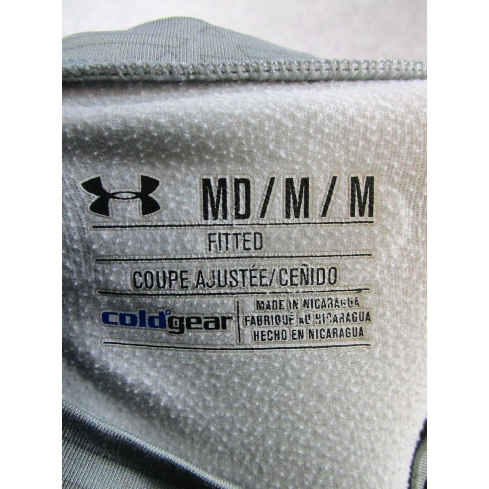 Under Armour Under Armour Shirt Mens Medium Gray ColdGear Running Pullover Size US M / EU 48-50 / 2 - 3 Thumbnail