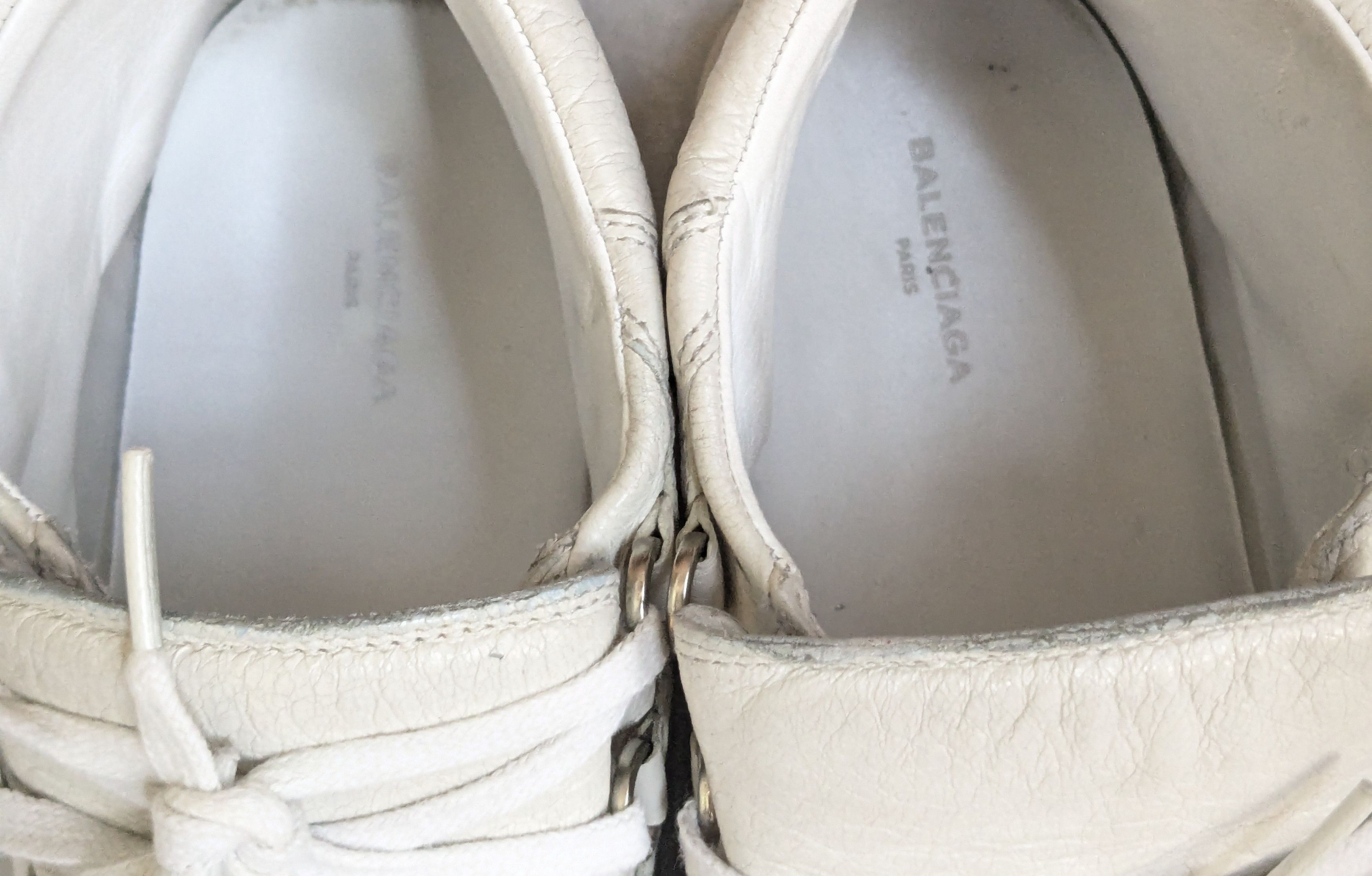 Balenciaga Balenciaga Arena Sneakers White High Tops Leather 14 47 Size US 14 / EU 47 - 7 Thumbnail