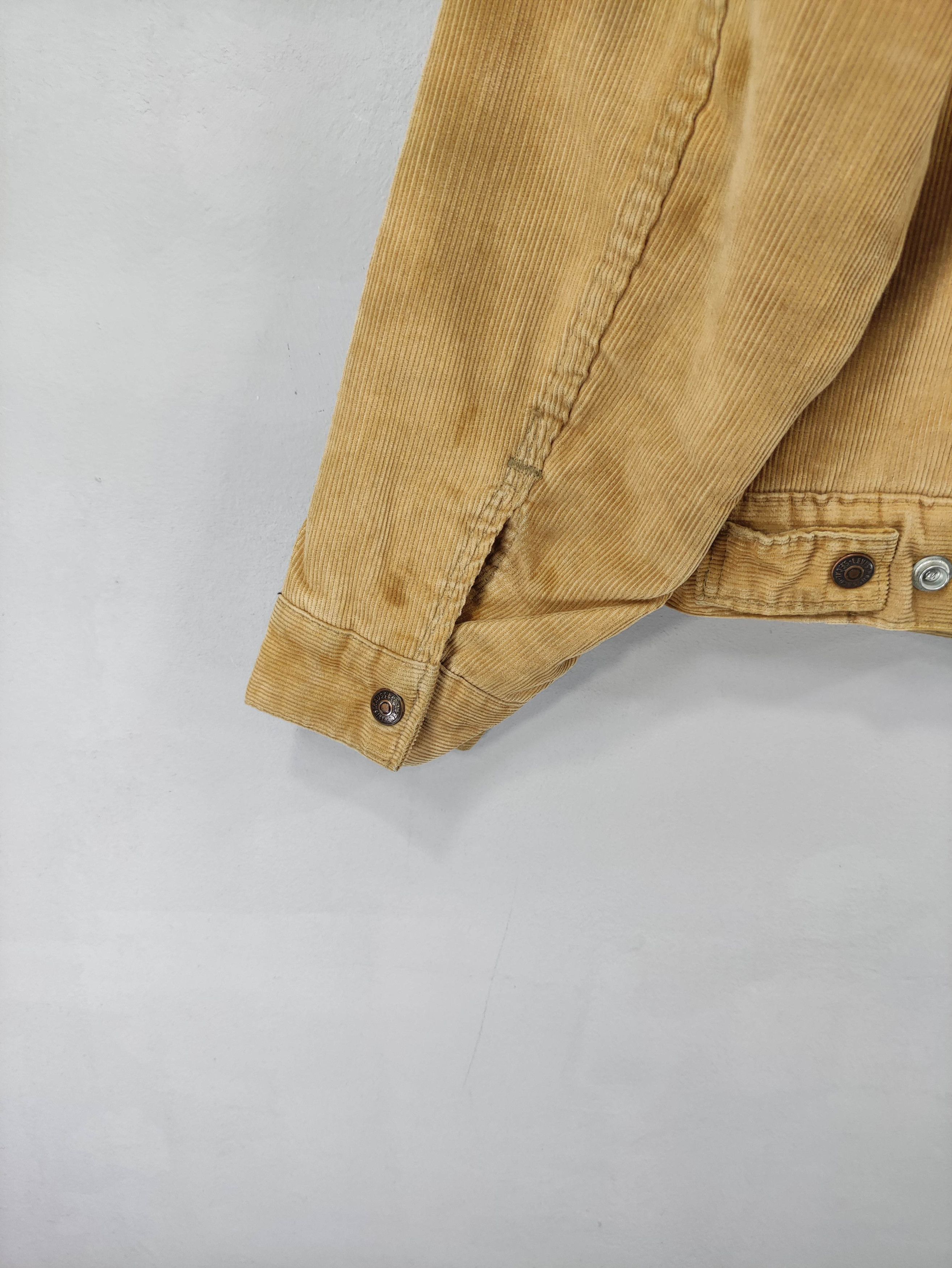 Levi's Vintage Levis 80s Corduroy Denim Jacket Lined Sherpa Size US M / EU 48-50 / 2 - 14 Thumbnail