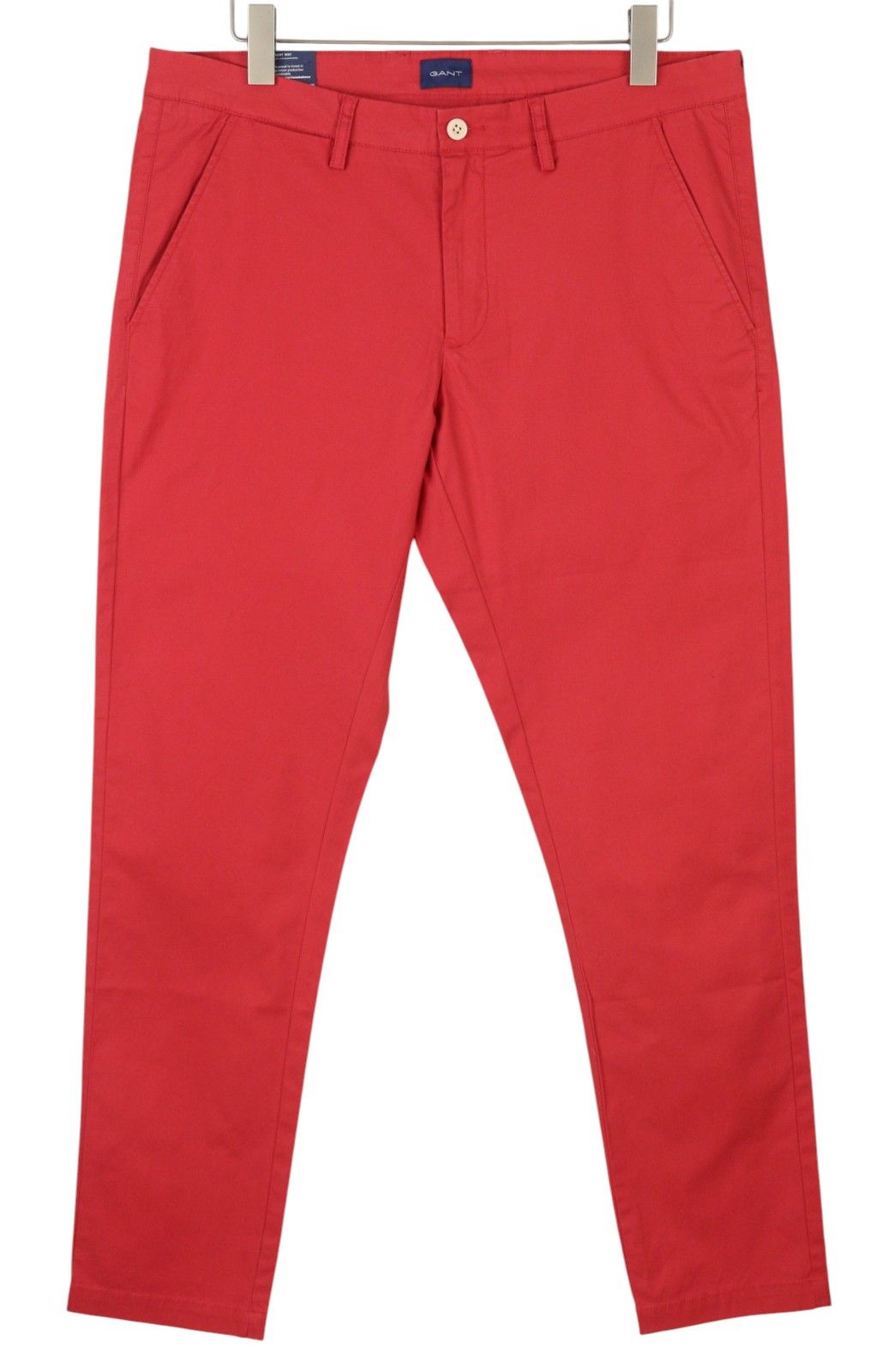 Gant HALLDEN SUNFADED W36/L34 Cardinal Red Zip Trousers 87370 Size US 36 / EU 52 - 1 Thumbnail