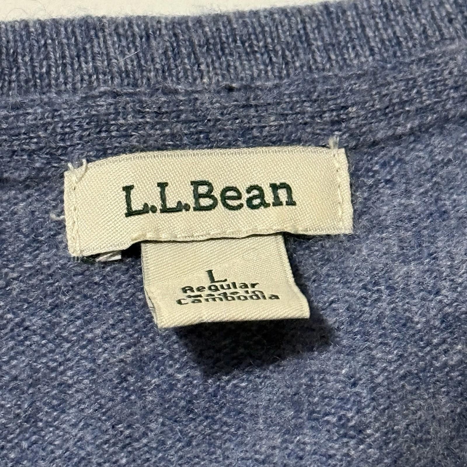 L.L. Bean L.L.Bean Cashmere Sweater L Men’s Size US L / EU 52-54 / 3 - 3 Thumbnail