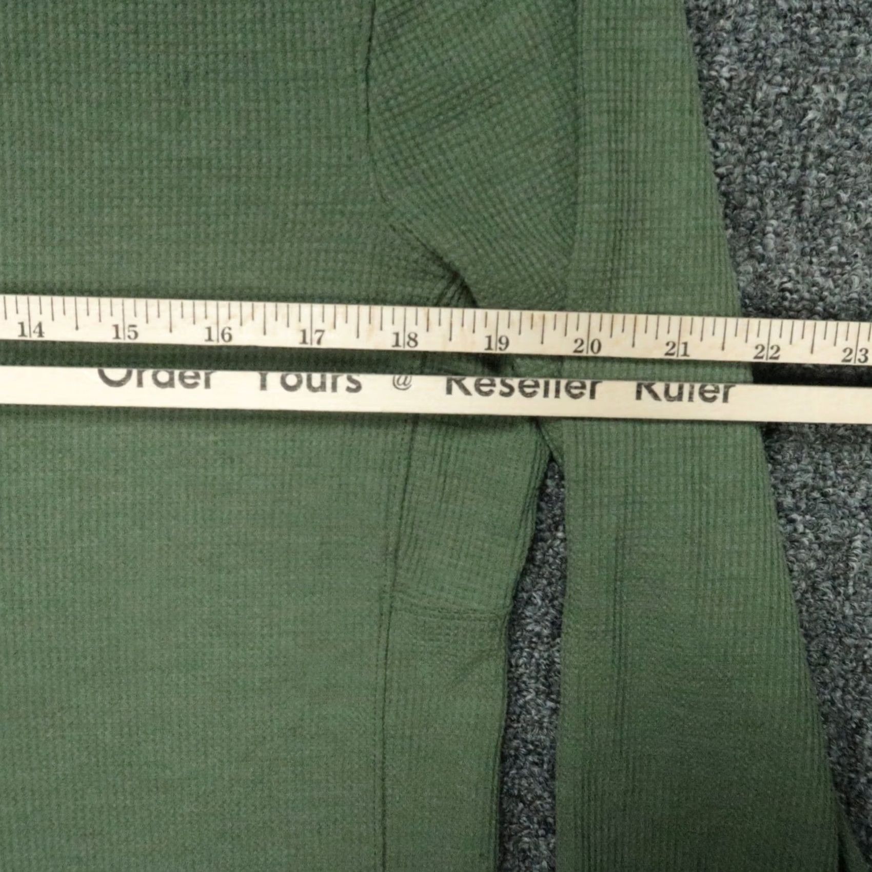 Lululemon Lululemon Hoodie Mens Medium Green Waffle Knit Pullover Long Sleeve Lightweight Shirt Size US M / EU 48-50 / 2 - 5 Thumbnail