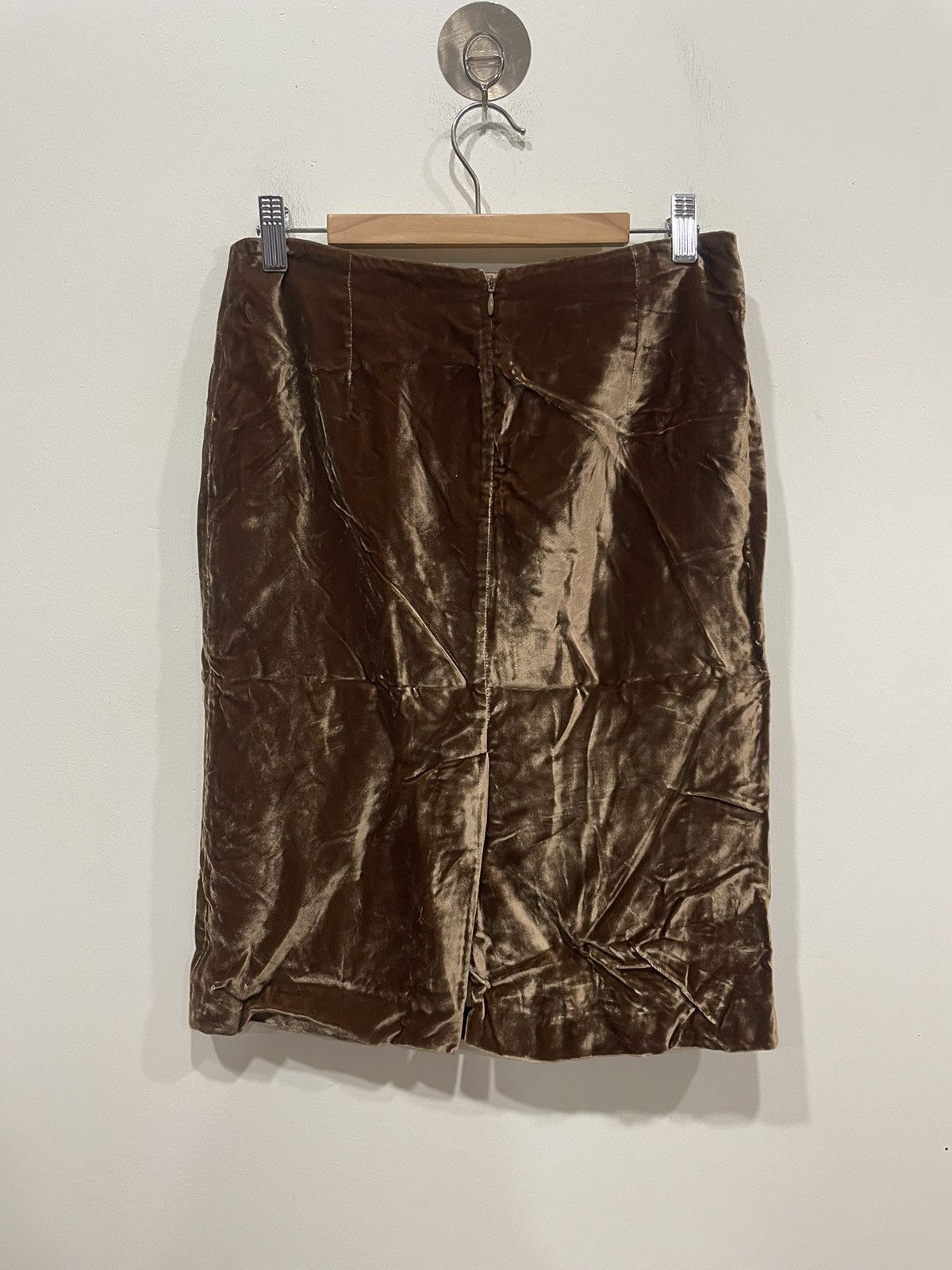 Alexander McQueen Alexander McQueen 2008 Velvet Midi Skirt Size 29" - 2 Thumbnail