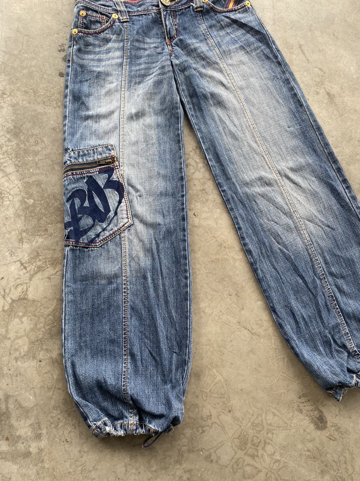 If Six Was Nine × Japanese Brand × Tornado Mart Baggy Jeans Japanese LB-03 Low Rise Ballon Style Size US 31 - 2 Thumbnail