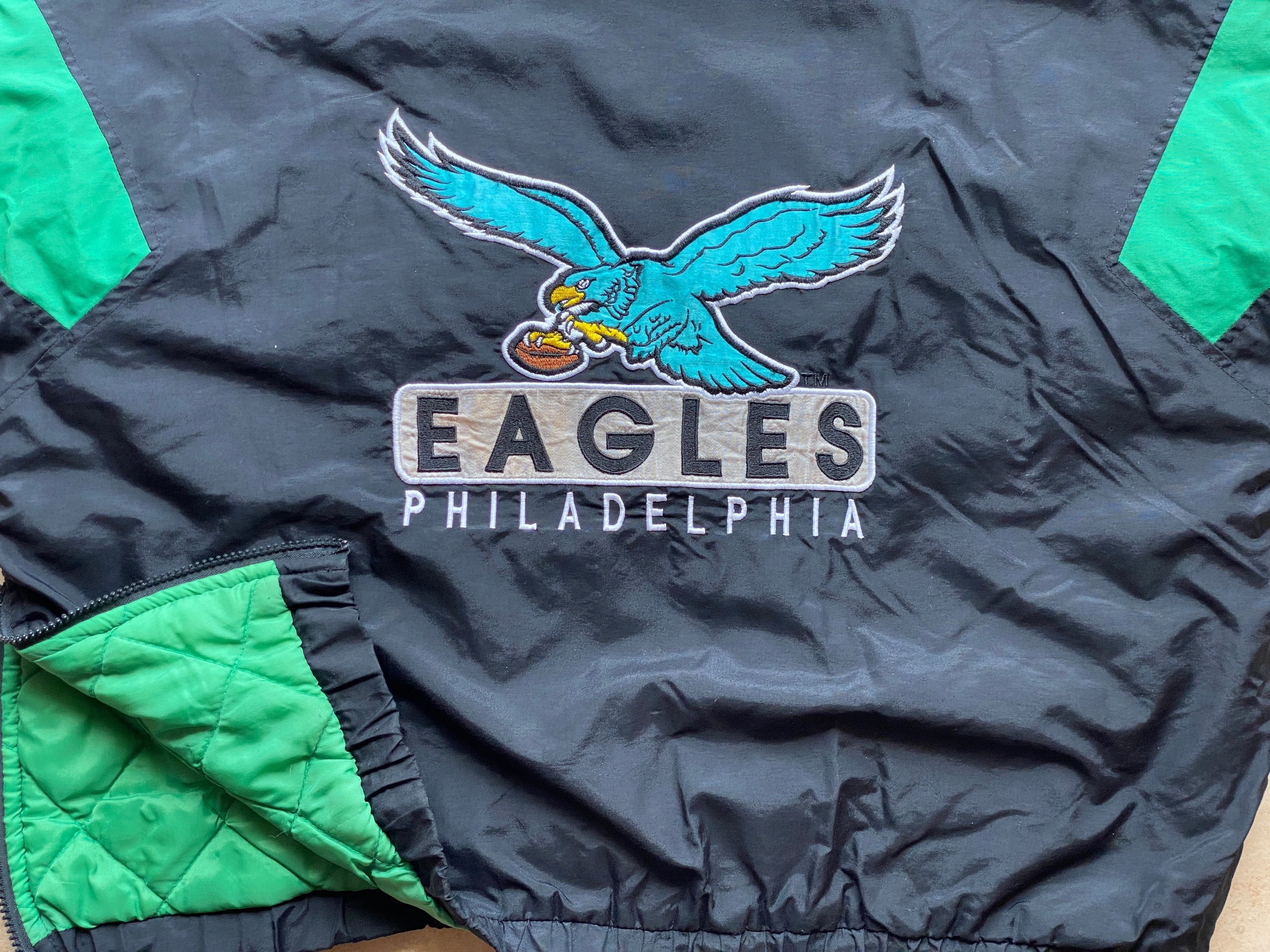 Starter Philadelphia Eagles 90s GAME DAY puffer L kelly blk NFL vtg Size US L / EU 52-54 / 3 - 4 Thumbnail