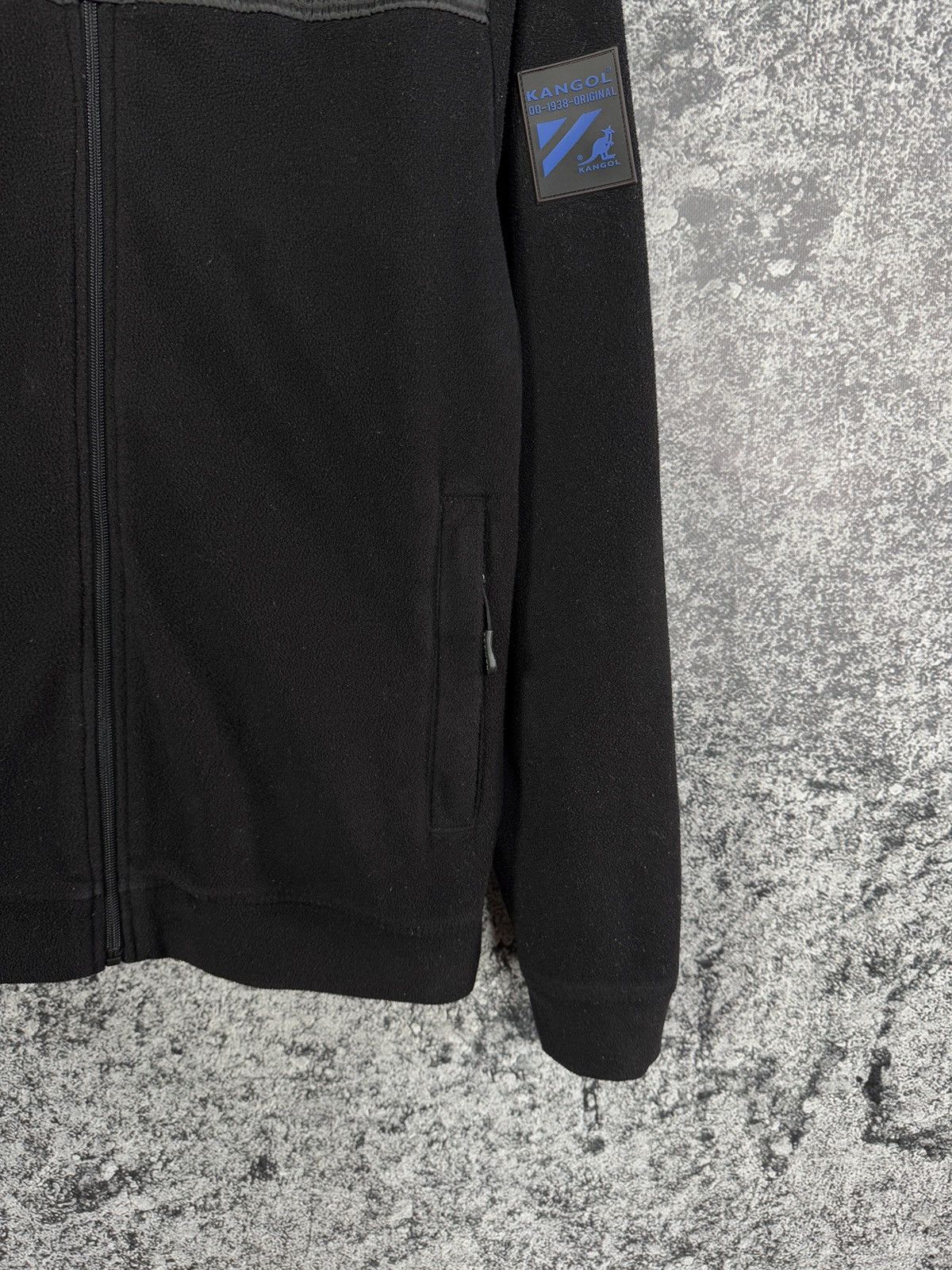 Kangol Kangol Vintage Fleece Hoodie Zip Jacket Black Label Size L Size US L / EU 52-54 / 3 - 5 Thumbnail