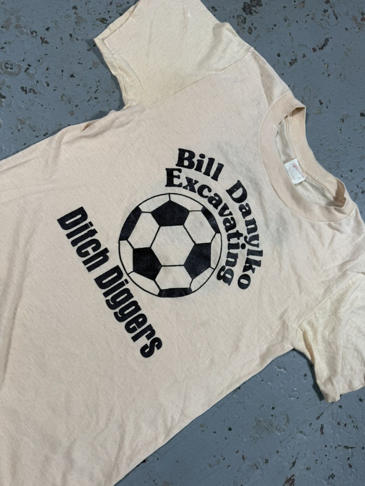 Vintage Vintage 70s Style Ditch Digger Single Stitch Soccer Tee Size US S / EU 44-46 / 1 - 4 Thumbnail