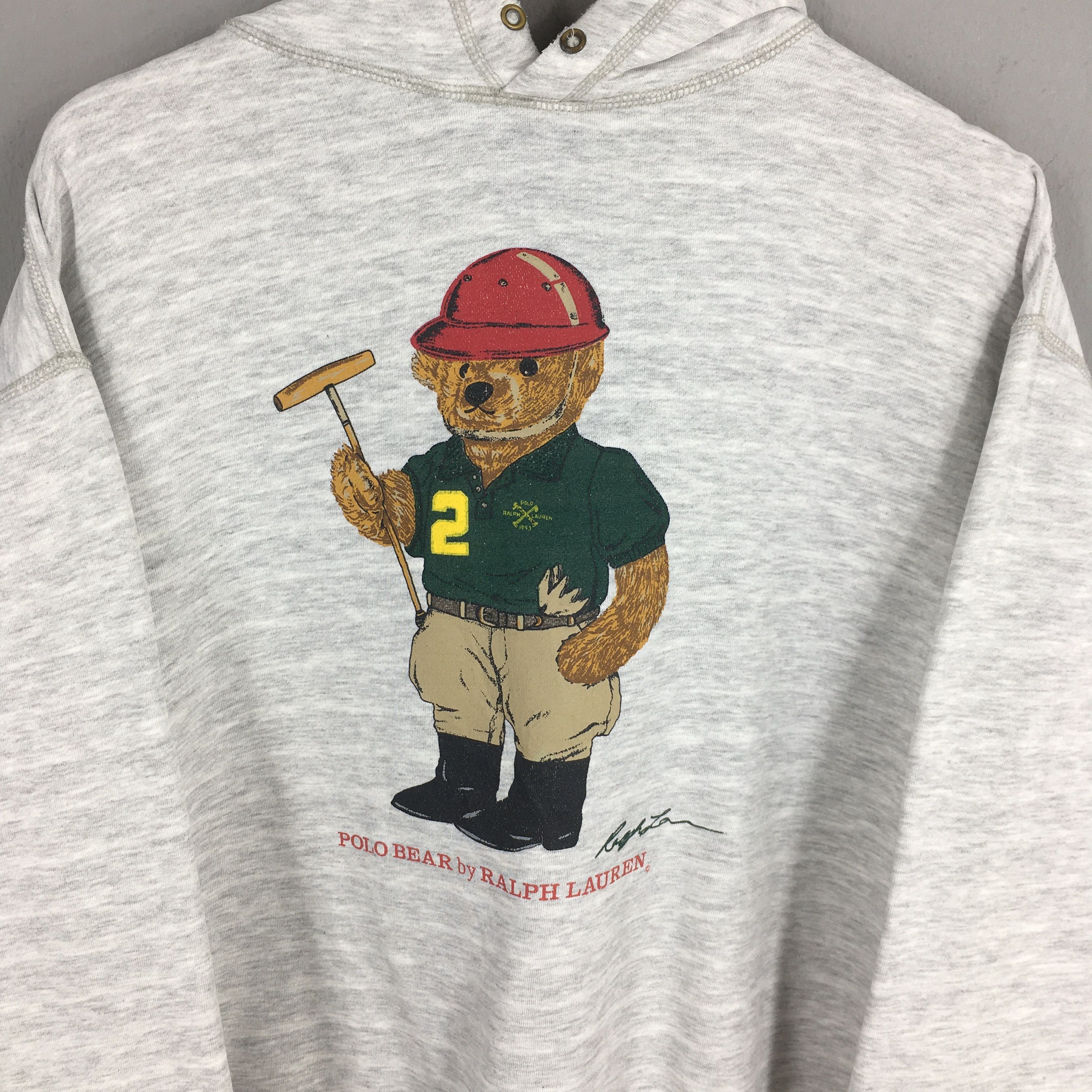 Polo Ralph Lauren × RRL Ralph Lauren × Ralph Lauren Vintage Polo Bear Ralph Lauren Stripes Sweatshirt Medium Size US M / EU 48-50 / 2 - 2 Thumbnail