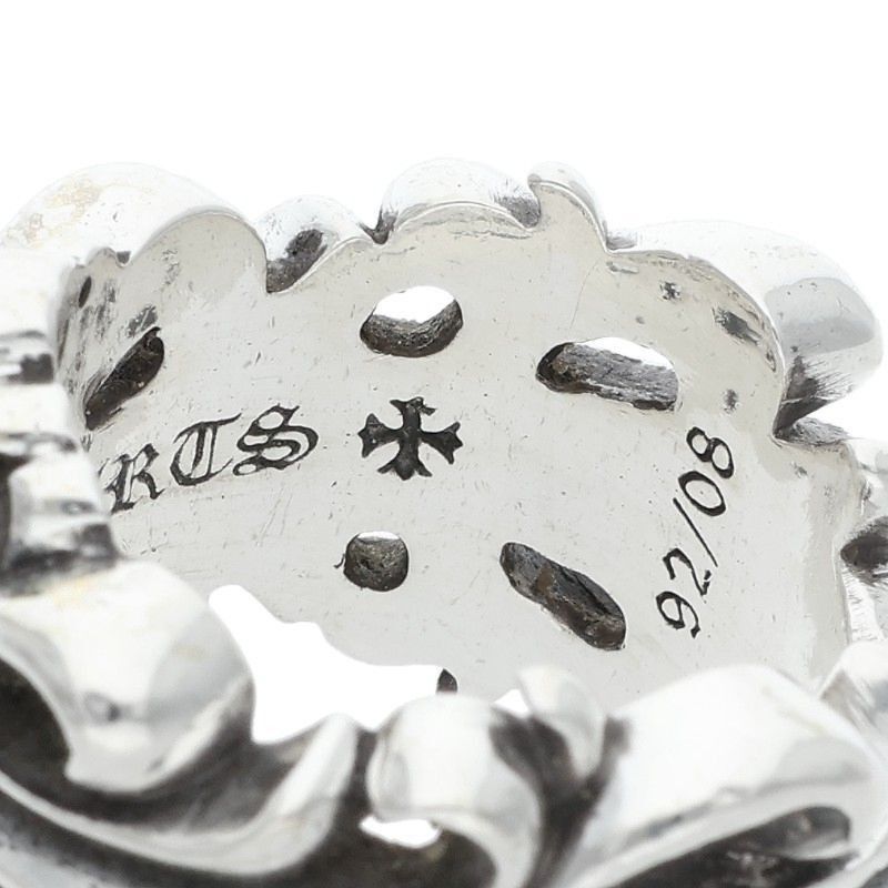Chrome Hearts Chrome Hearts DBL FLRL CRS Silver Ring Size ONE SIZE - 4 Thumbnail
