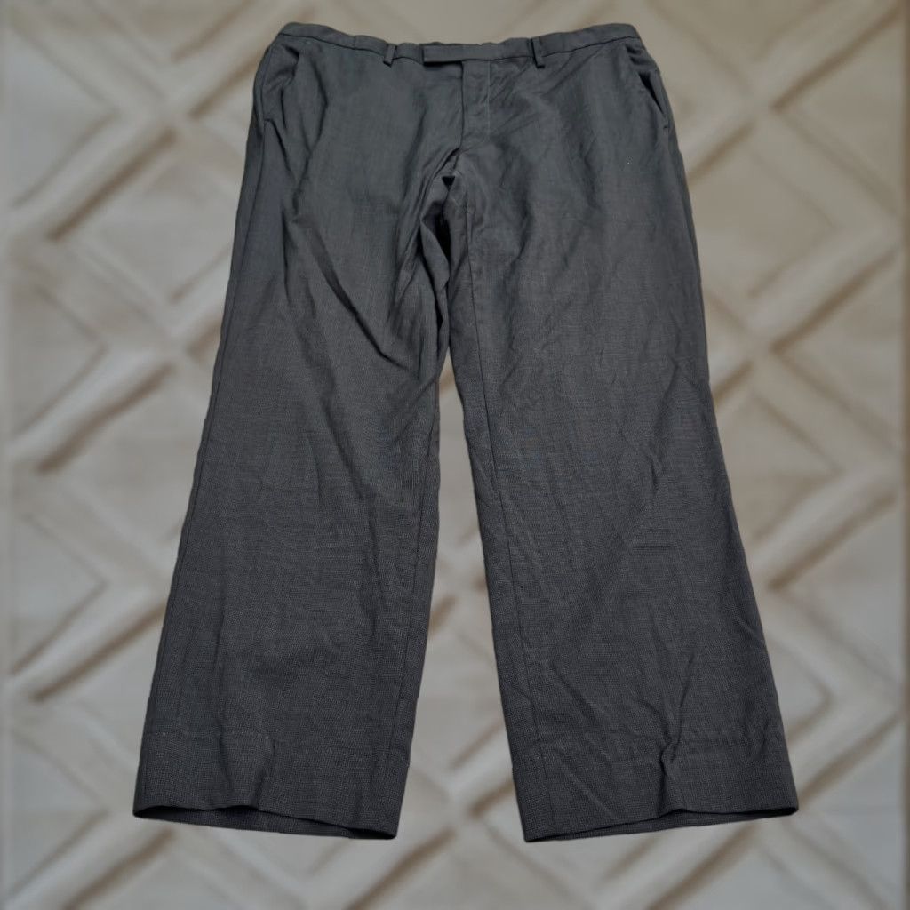 Hugo Boss VINTAGE Hugo Boss Dress Pants Mens 48R Wool Straight Gray Business Casual Formal Workwear Size US 32 / EU 48 - 1 Thumbnail