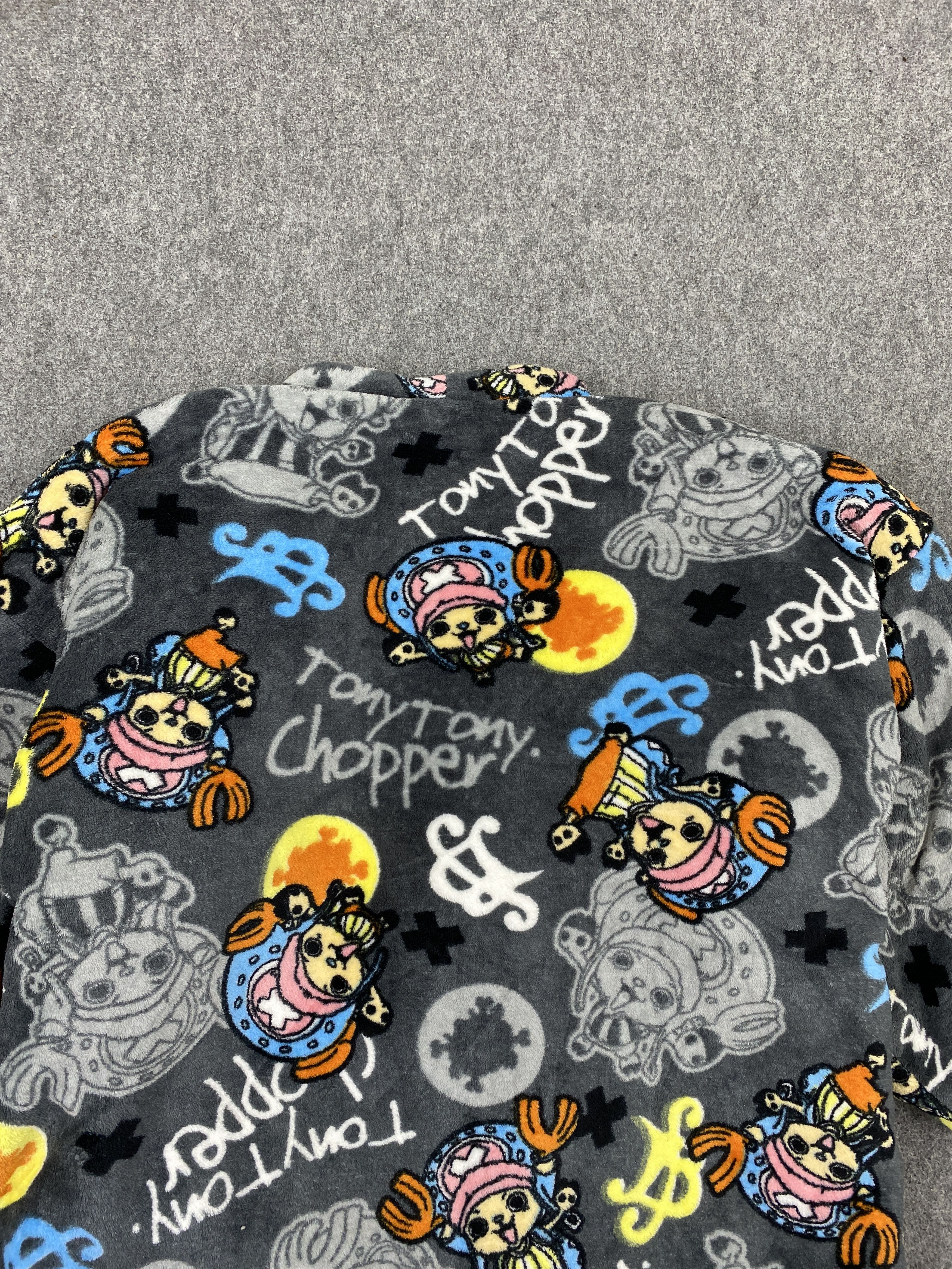 Japanese Brand Vintage One Piece Tony Tony Chopper Fleece Kimono MJ0078Z Size US M / EU 48-50 / 2 - 3 Thumbnail