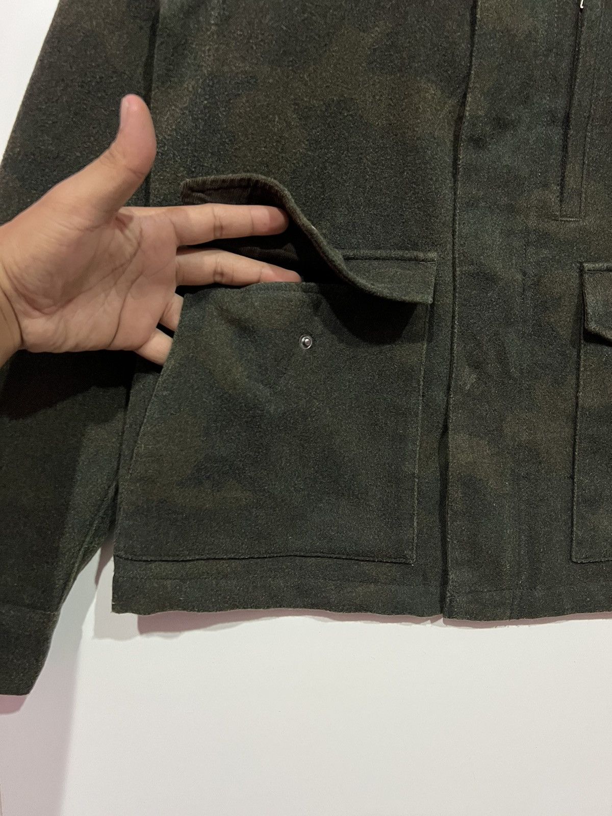 Global Work × Japanese Brand 🔥 VINTAGE GLOBAL WORK CAMO WOOL JACKET - L Size L / US 10 / IT 46 - 5 Thumbnail