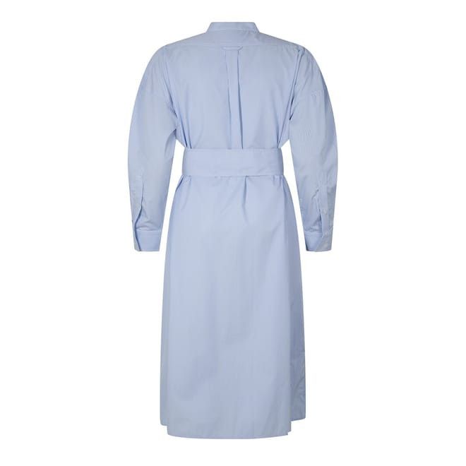Bottega Veneta Bottega Veneta Collared Neck Midi Shirtdress in Blue Size S / US 4 / IT 40 - 2 Thumbnail