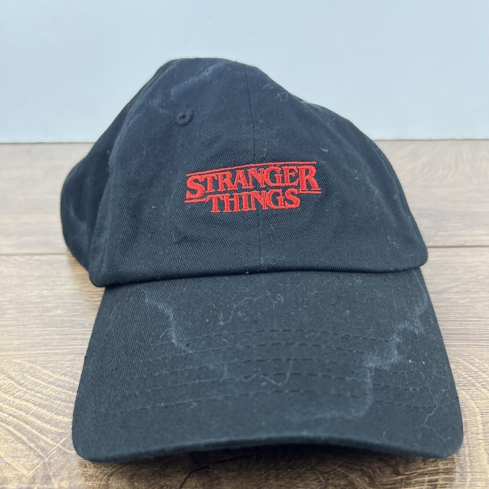 Other Stranger Things Hat Black Adjustable Hat Black Stranger Thin Size ONE SIZE - 2 Thumbnail