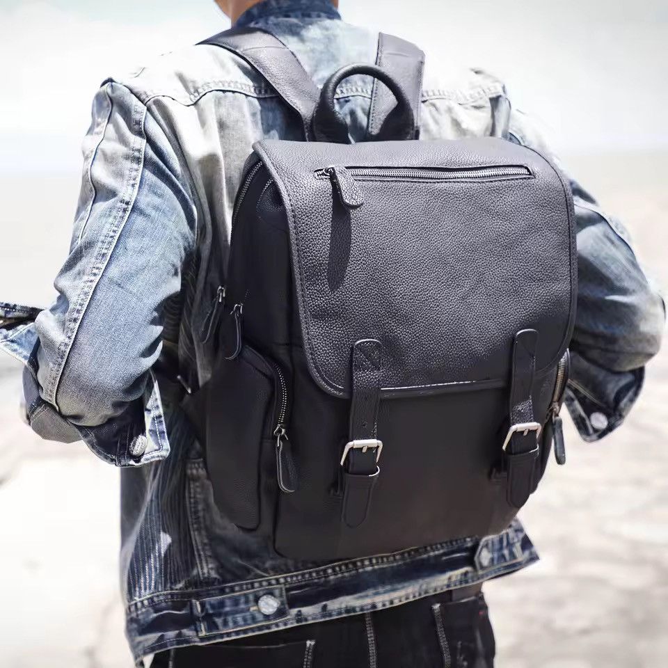 Genuine Leather Casual Genuine Leather Backpack Size ONE SIZE - 16 Thumbnail