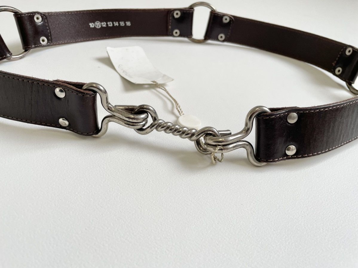 Maison Margiela A/W 06 Brown Leather ‘Bondage Belt’ Size 34 - 5 Thumbnail