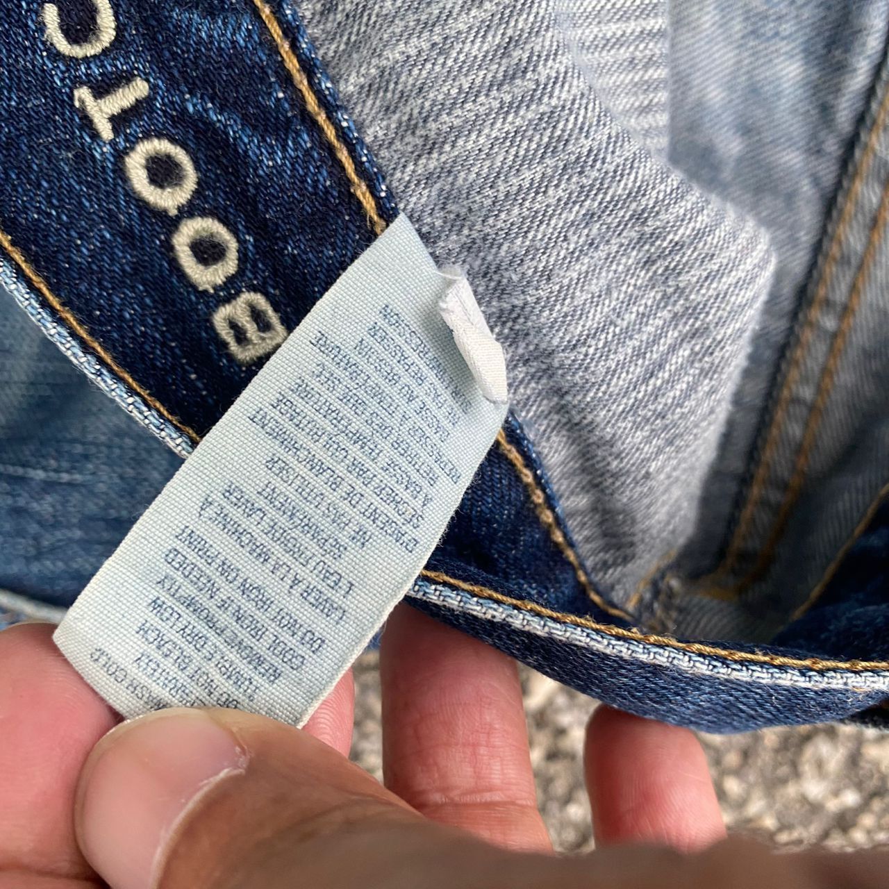 If Six Was Nine Vintage American Eagle Flared Distressed Denim Size US 31 - 16 Thumbnail