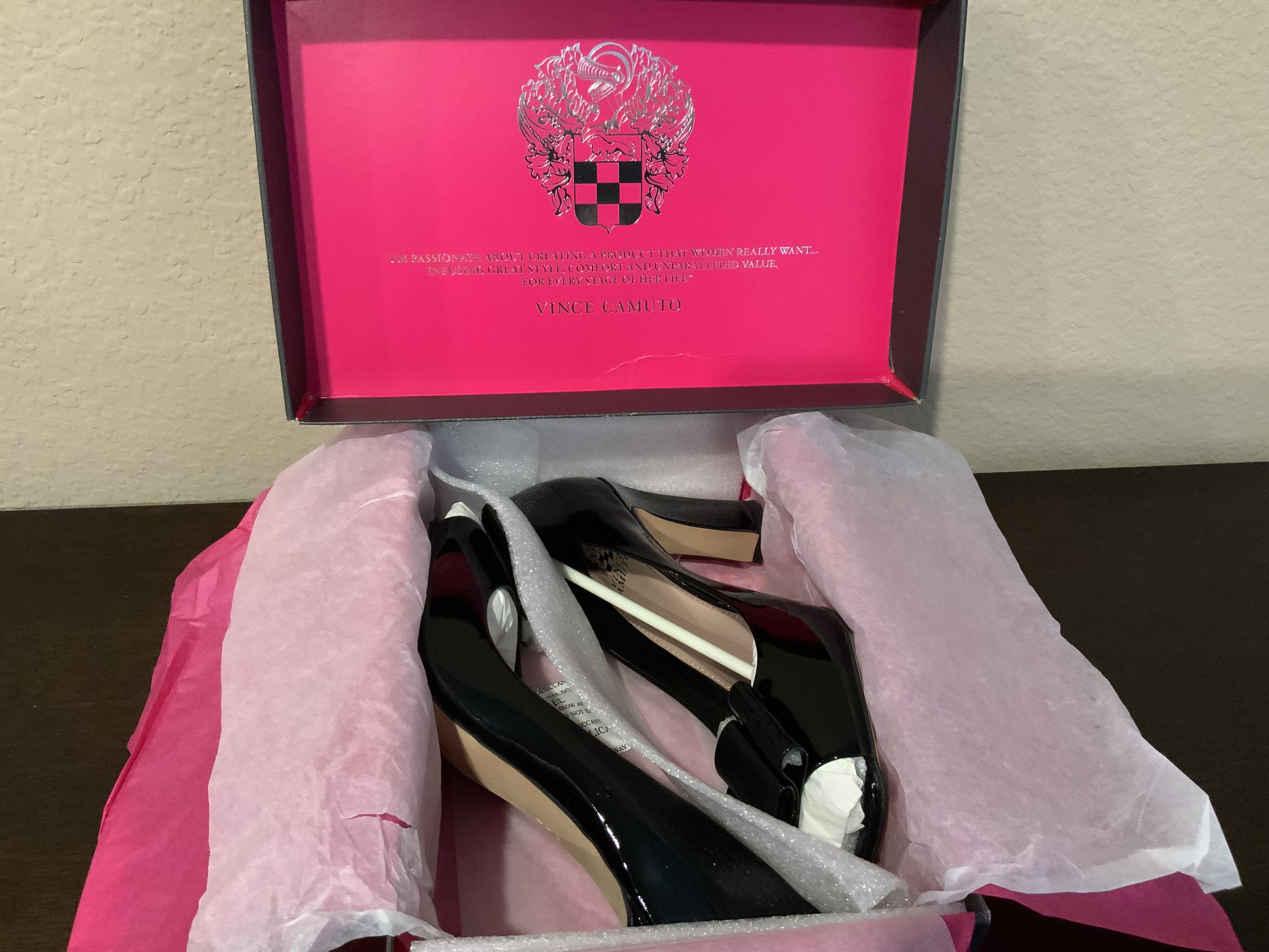 Vince Camuto Vince Camuto Black/Nubuck Patent Size US 9 / IT 39 - 8 Thumbnail