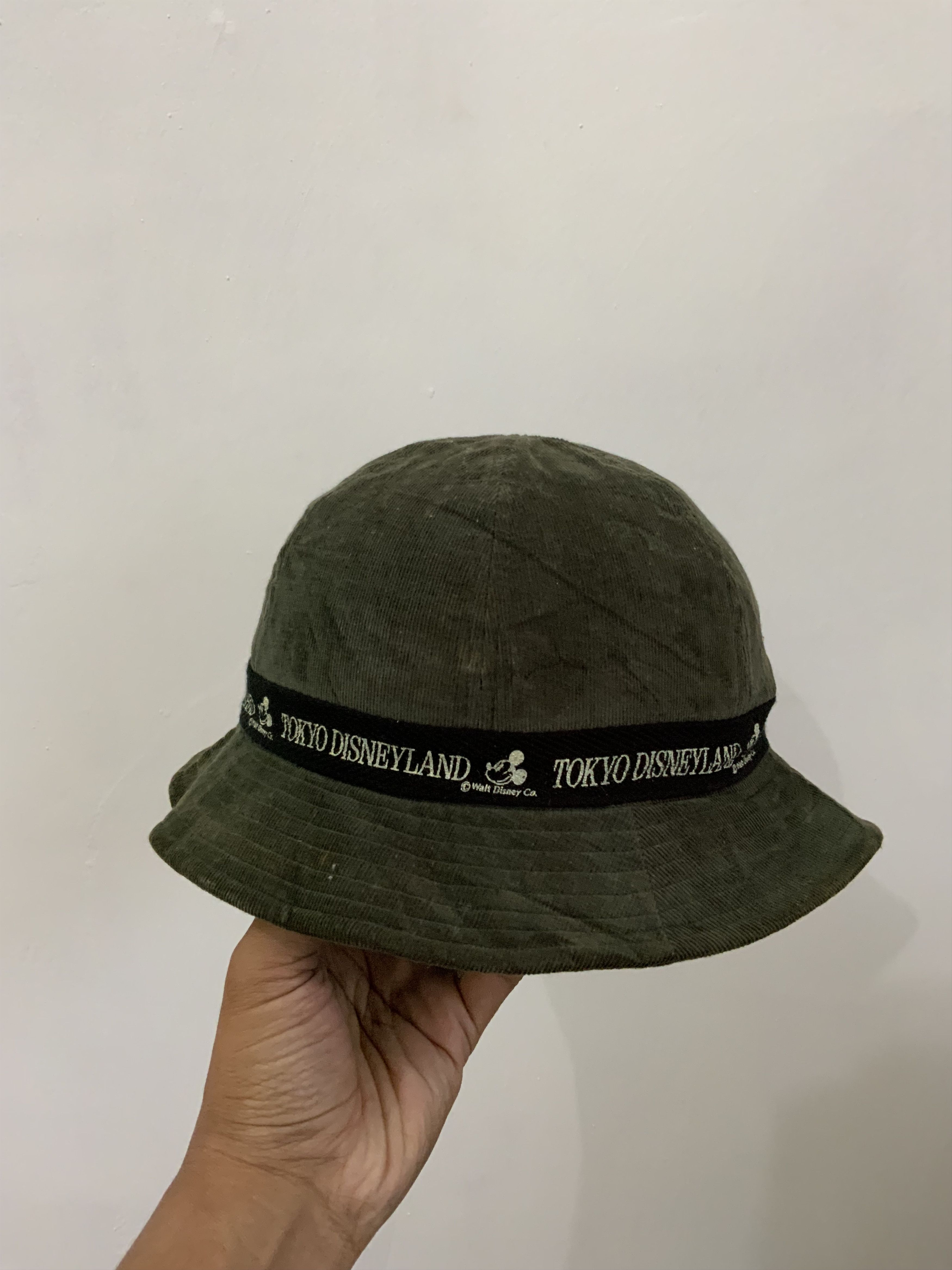 Disney Tokyo Disneyland Corduroy Green Hat Size ONE SIZE - 2 Thumbnail