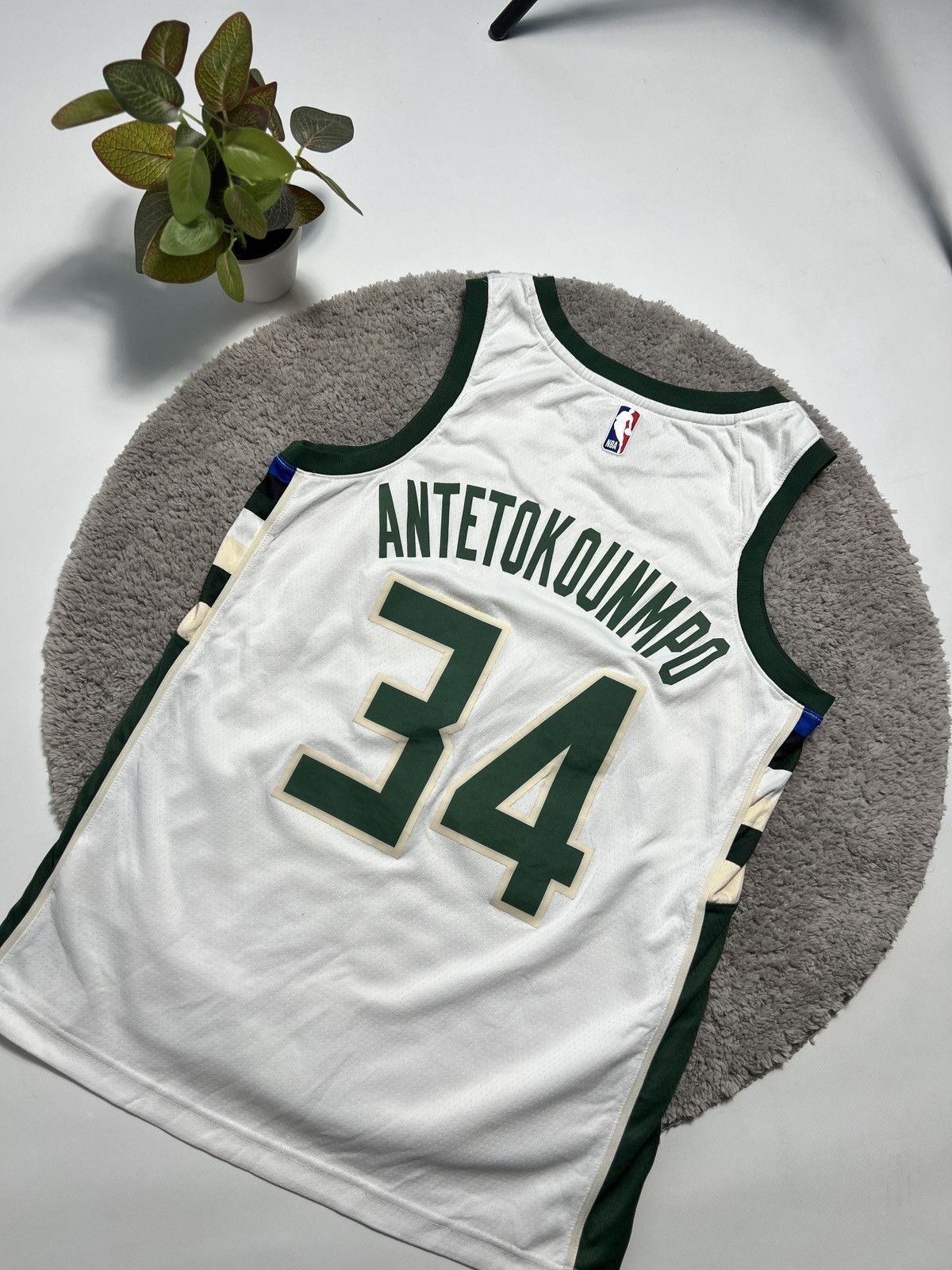 Nike Nike Milwaukee Bucks Antetokounmpo Basketball Jersey #34 Size US M / EU 48-50 / 2 - 4 Thumbnail