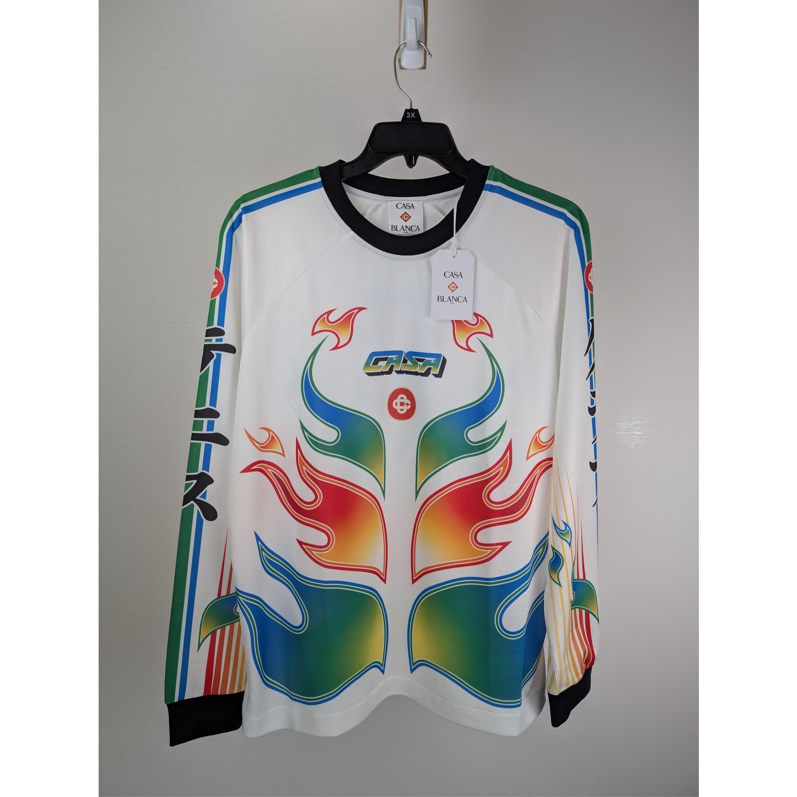 Casablanca o1rshd1 Sleeve Football Tee Perforated Jersey Sweatshirt Size US XL / EU 56 / 4 - 2 Thumbnail