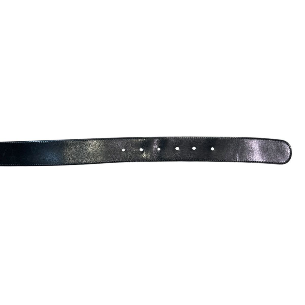 Gucci GUCCI Vintage Interlocking G Logo Black Leather Belt Size ONE SIZE - 4 Thumbnail