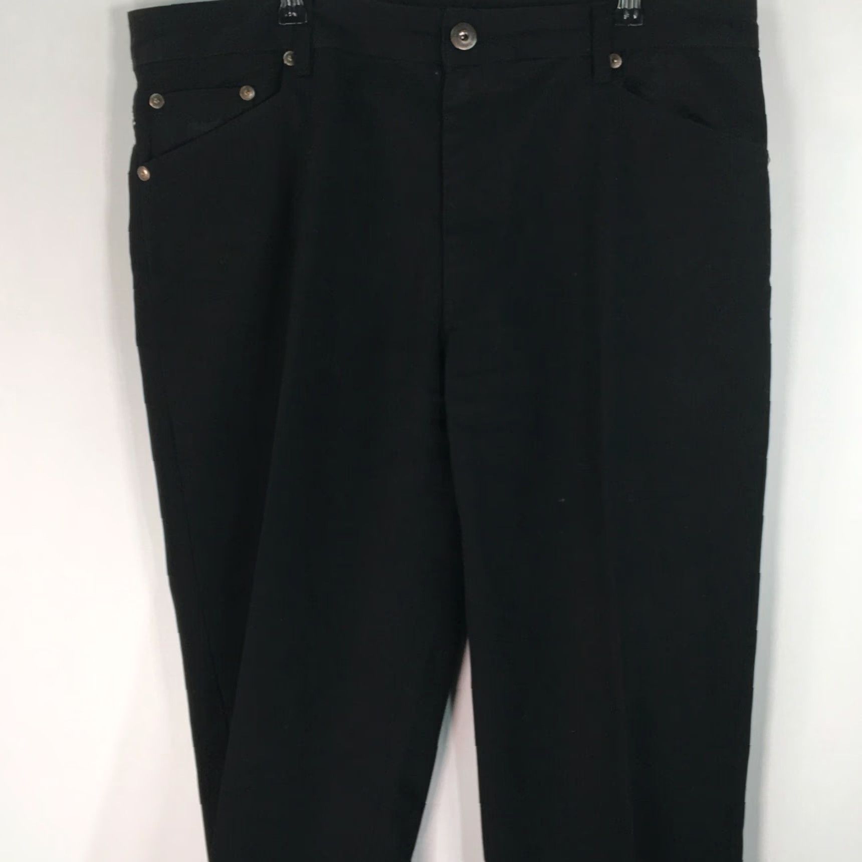 Vintage VINTAGE? (No) International Laundry Denim Jeans Black 38X34 Men Straight 5-Pocket Comfortable Regular Rise High - Size 38X34 Black Denim Jeans for Men Size US 38 / EU 54 - 3 Thumbnail