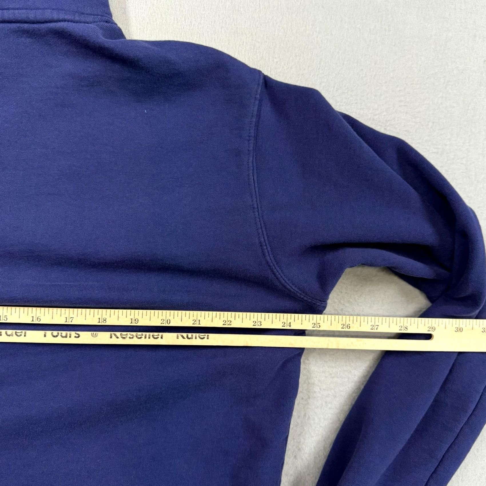 Vintage American Tall Hoodie Mens XLT Blue Fleece Kangaroo Pocket Sweatshirt Pullover Crew Neck Long Sleeve Winter Regular Size US XL / EU 56 / 4 - 4 Thumbnail