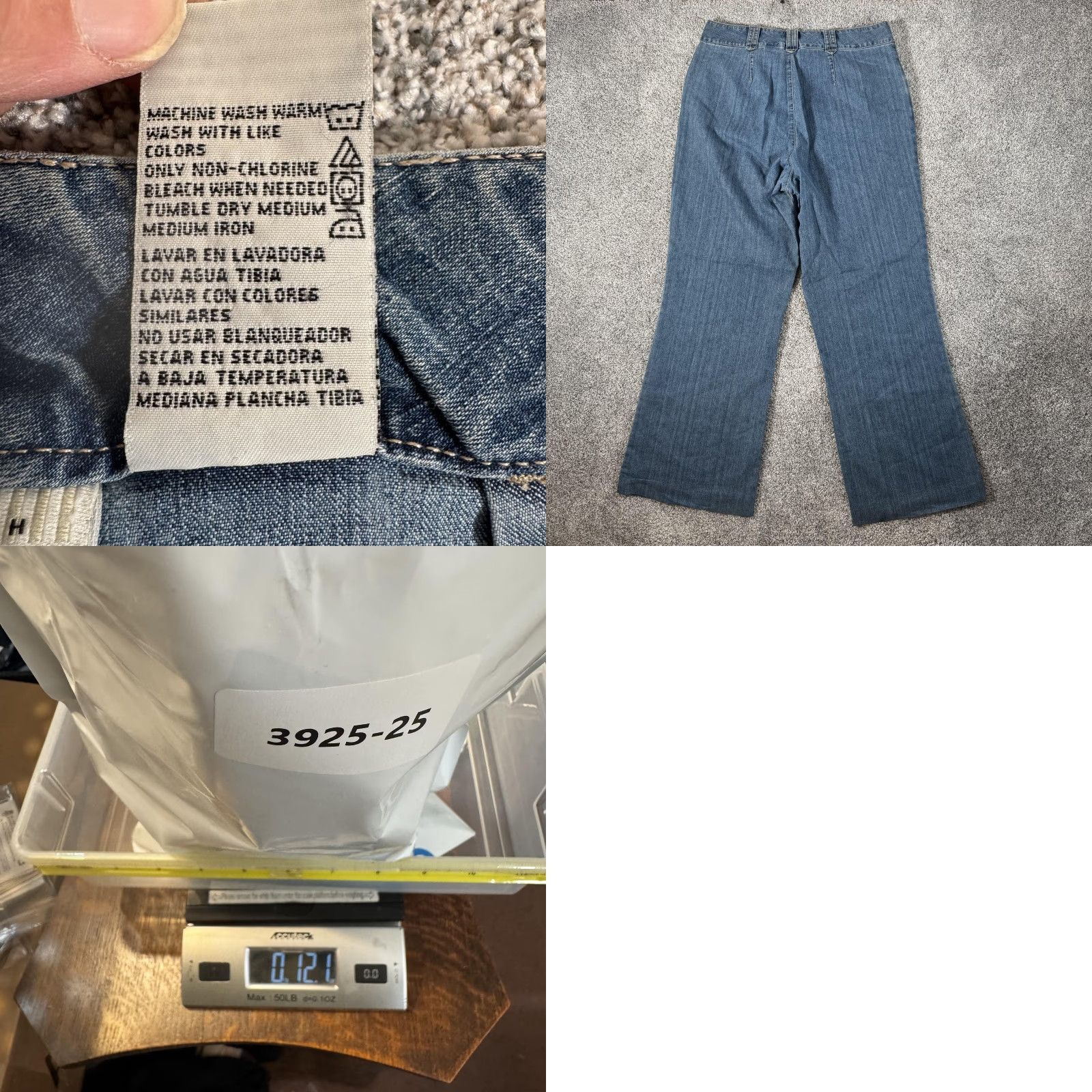 Vintage White Stag Jeans 8 Blue Medium Stonewash Stretch Straight Leg Zip Fly Womens Size 30" / US 8 / IT 44 - 9 Thumbnail