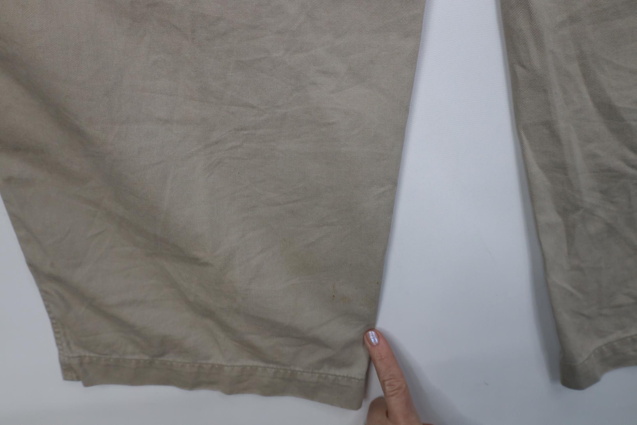 Express Vintage Y2K 2002 Express Baggy Wide Leg Cargo Pants Beige Size US 36 / EU 52 - 15 Thumbnail