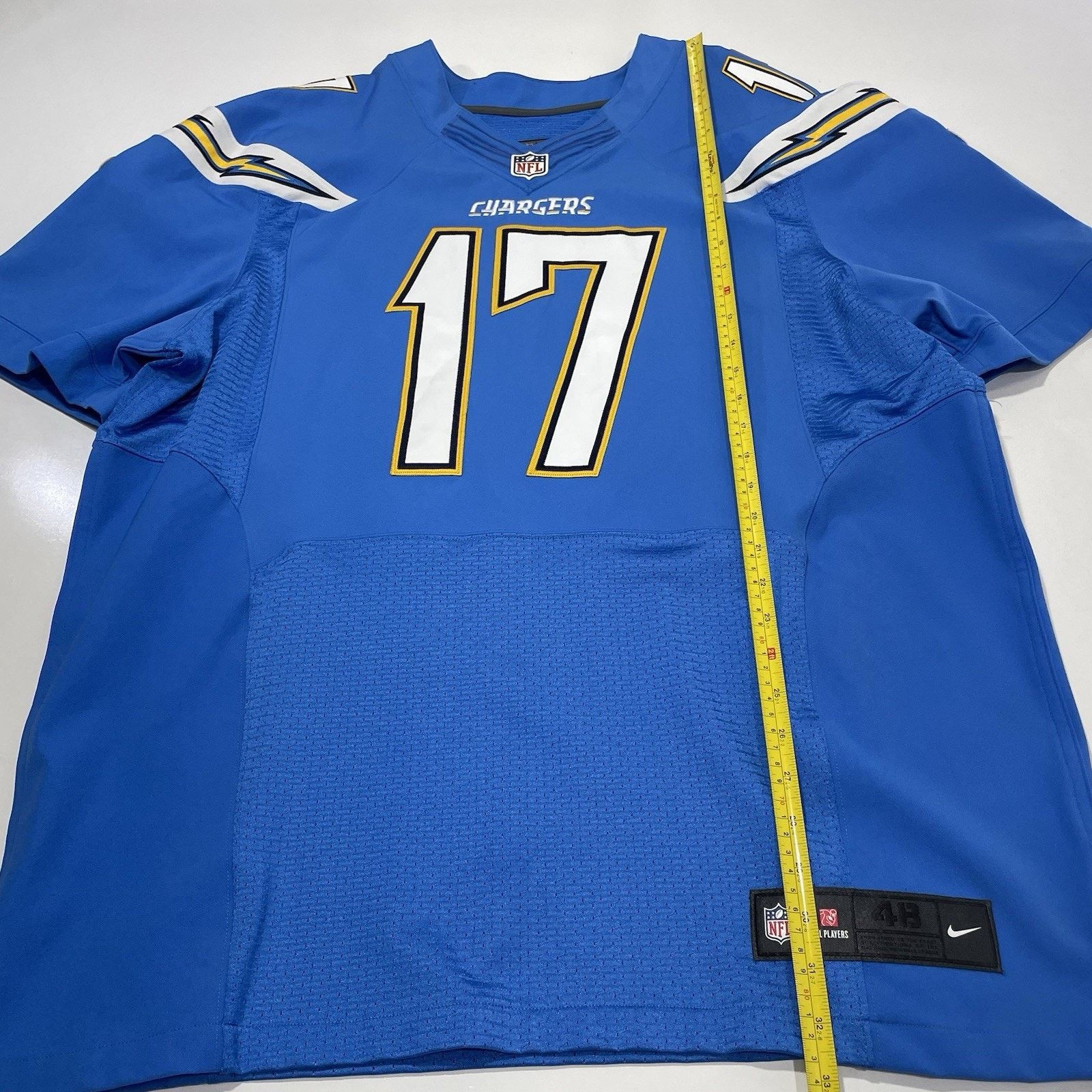 Nike Phillip Rivers #17 Team Issued Nike On-Field Jersey Blue 48 Size US L / EU 52-54 / 3 - 6 Thumbnail