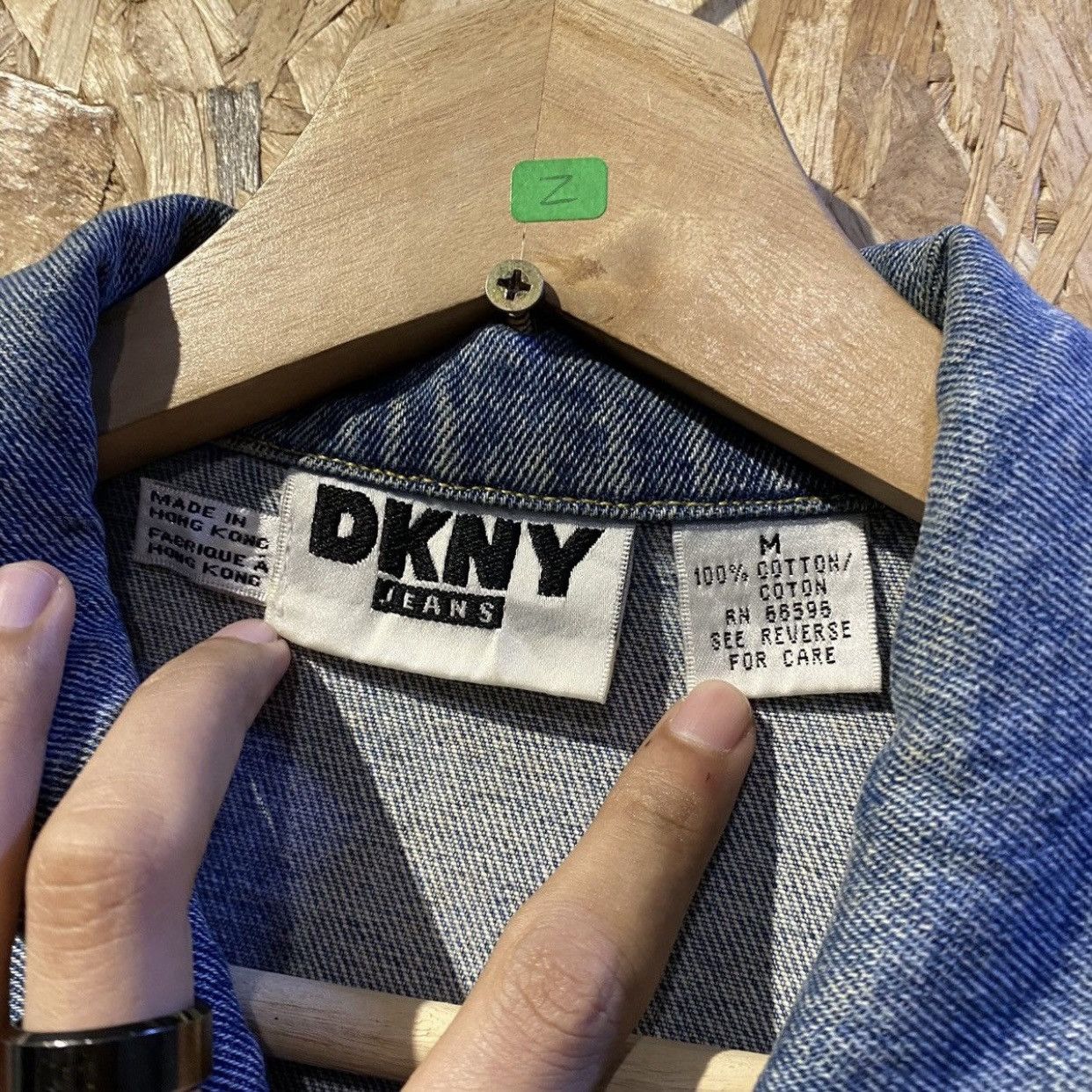 DKNY × Vintage Rare 90s Vintage DKNY AMERICAN ATHLETIC NYC Jeans Jackets Size US M / EU 48-50 / 2 - 10 Thumbnail