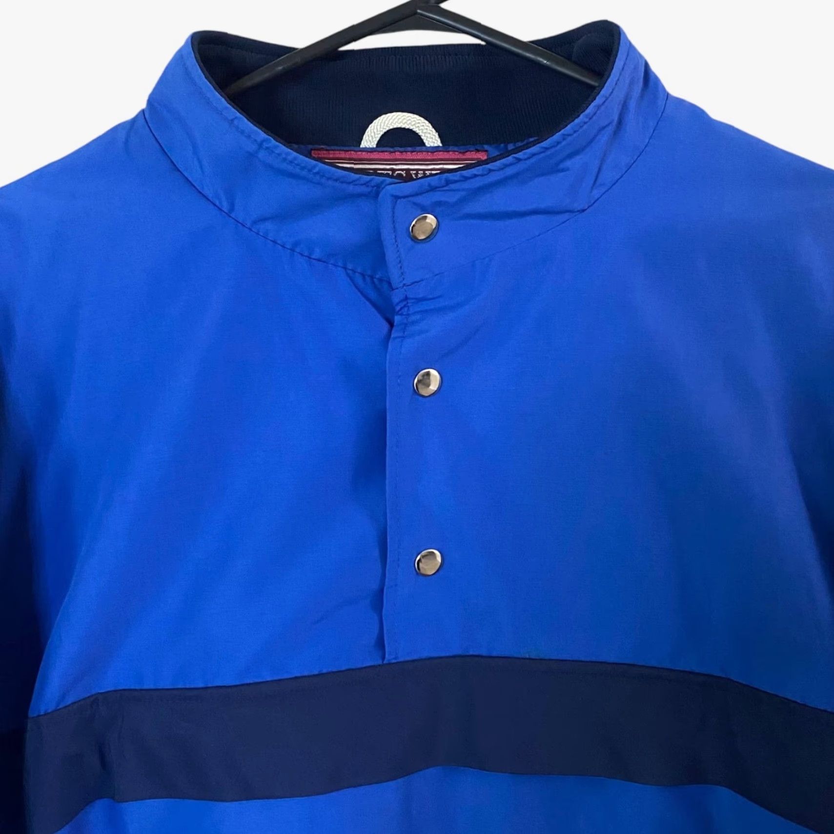 Etro VINTAGE Sports Wrap Jacket Blue Women L Outerwear Snap-Closure Retro Quarter-Button Size L / US 10 / IT 46 - 5 Thumbnail