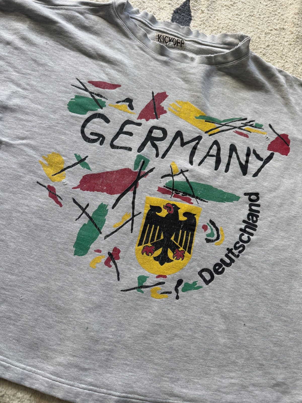 Vintage Vintage 80s Germany Deutschland KICKOFF Sweatshirt XL Size US XL / EU 56 / 4 - 2 Thumbnail