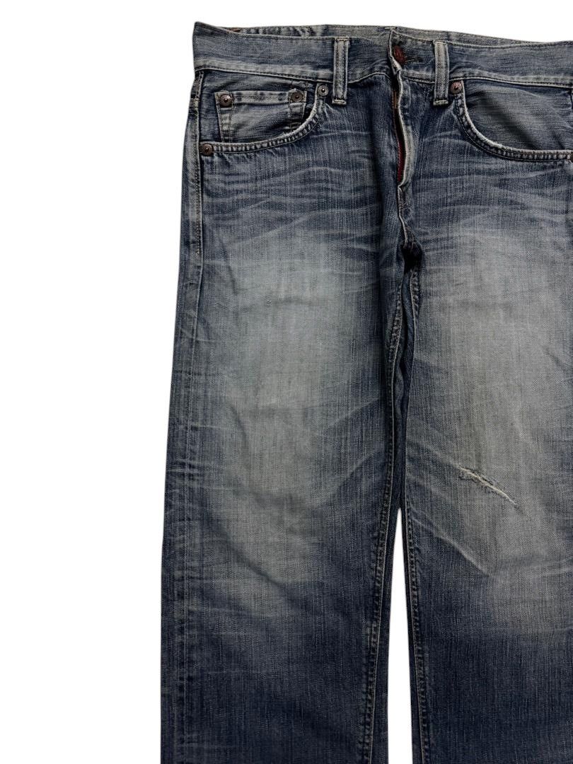 Le Grande Bleu (L.G.B.) VINTAGE EDWIN INSANE HEAVY MUDWASH WHISKER DISTRESSED DENIM Size US 32 / EU 48 - 5 Thumbnail