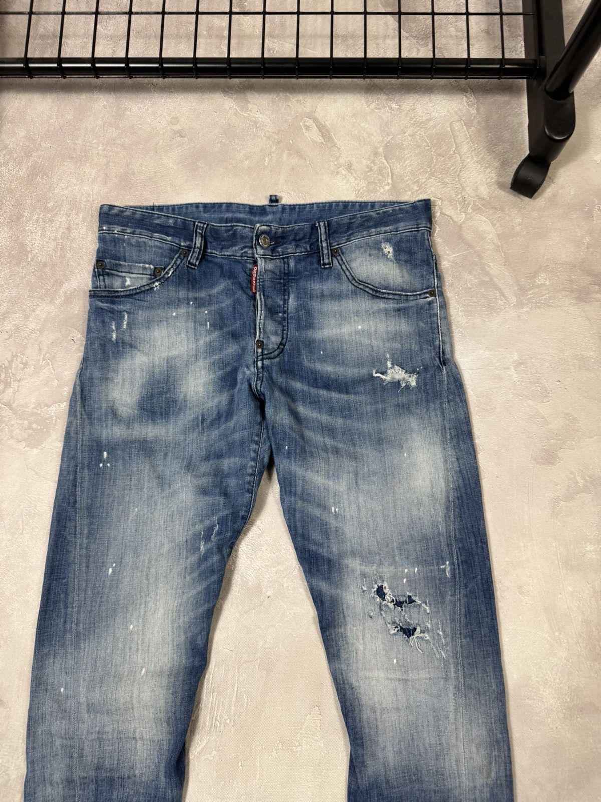 Dsquared2 Dsquared2 Distressed Y2k Slim Jeans Size US 32 / EU 48 - 4 Thumbnail