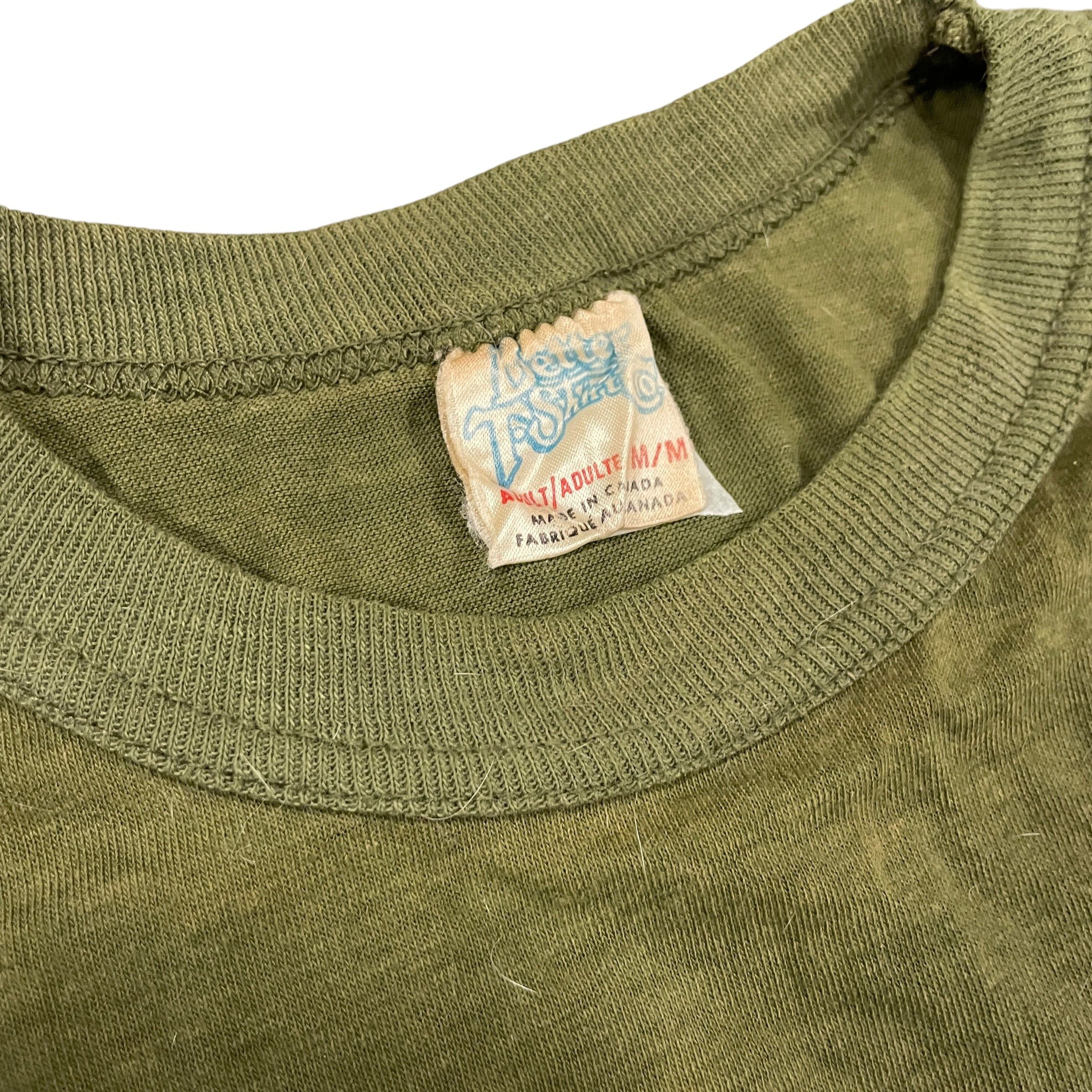 Other Green Beret "Kill 'Em All" Vintage Single Stitch Graphic T-Shirt Made In Canada Size US M / EU 48-50 / 2 - 3 Thumbnail