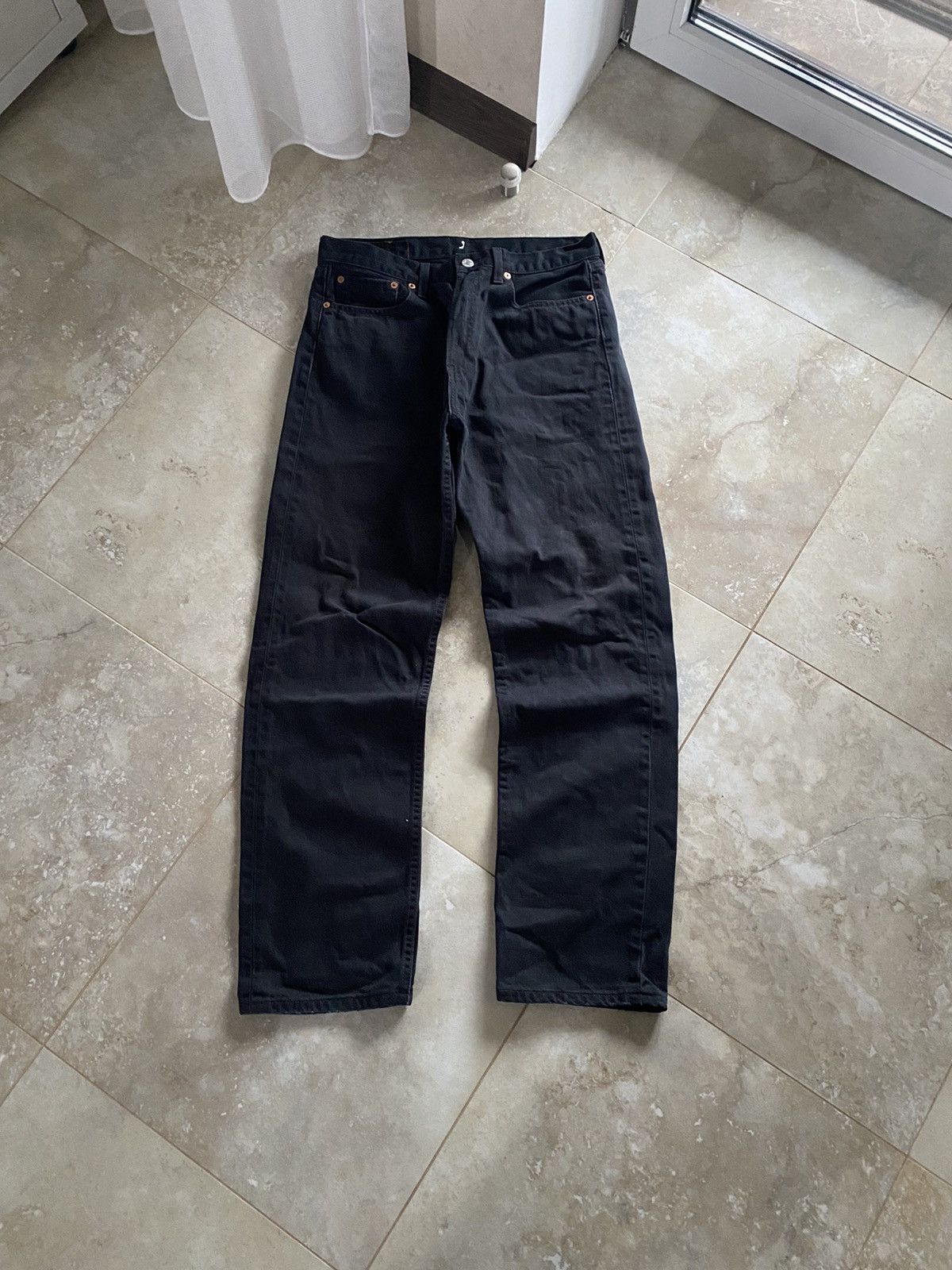 Levi's Vintage Levis Baggy 590 Jeans Made in Usa 2000s Y2K Black Size US 34 / EU 50 - 2 Thumbnail