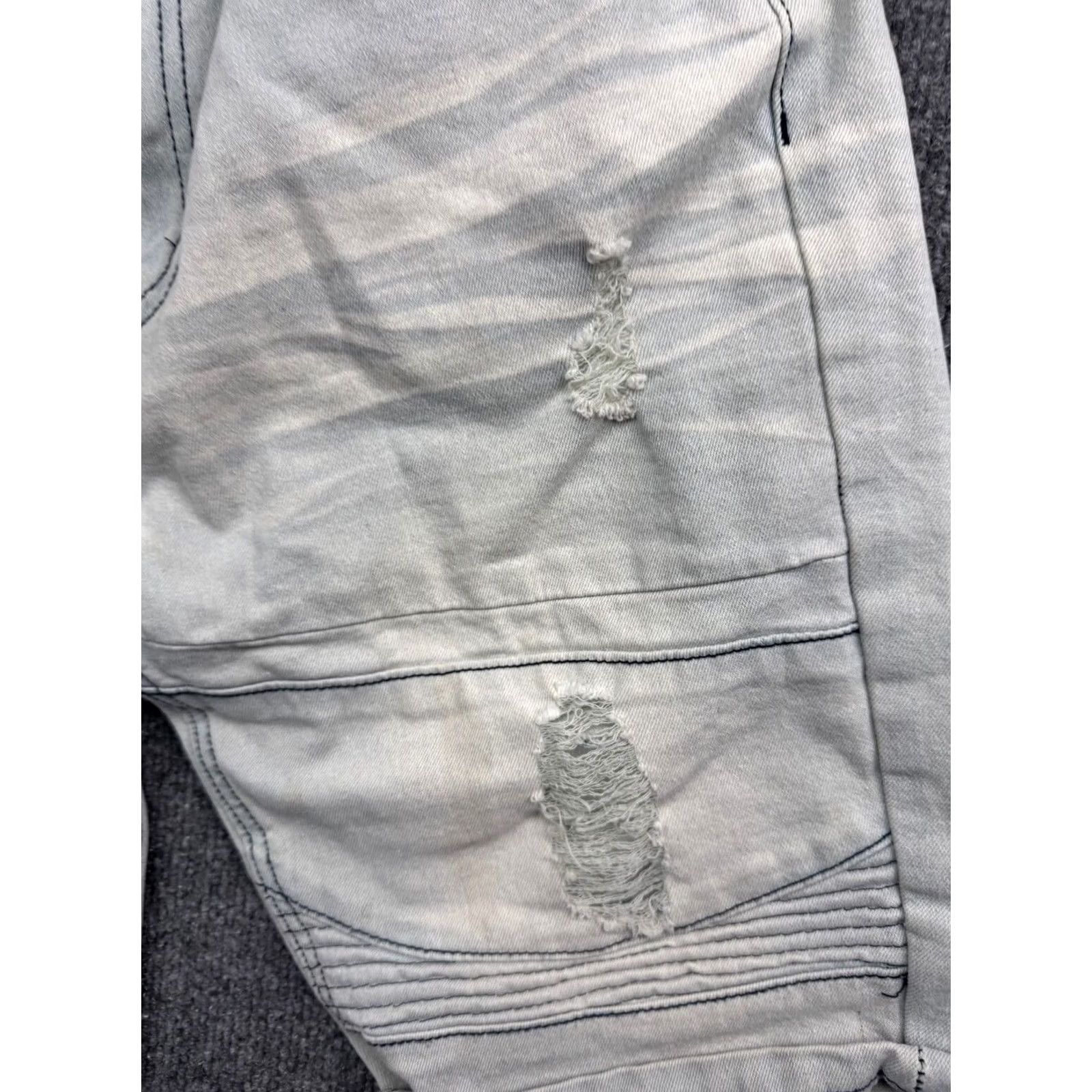 Phat Farm Phat Farm Jean Shorts Men's 31 Light Blue Distressed Skinny Fit Bermuda Denim 5-Pocket Casual Vintage Y2K Mens Size US 31 - 6 Thumbnail