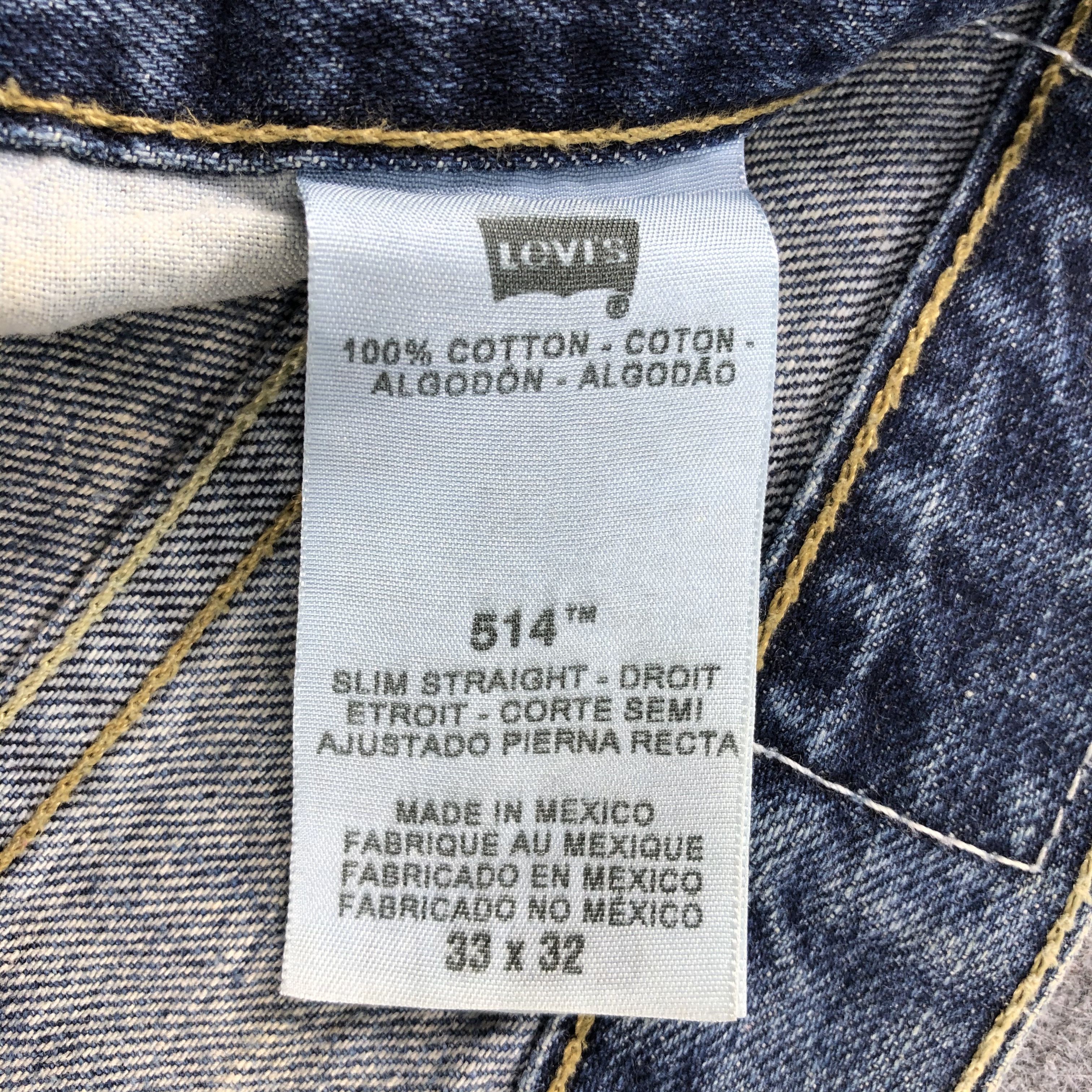 Levi's Vintage Blue Wash Levis 514 Jeans-J1997 Size US 36 / EU 52 - 9 Thumbnail