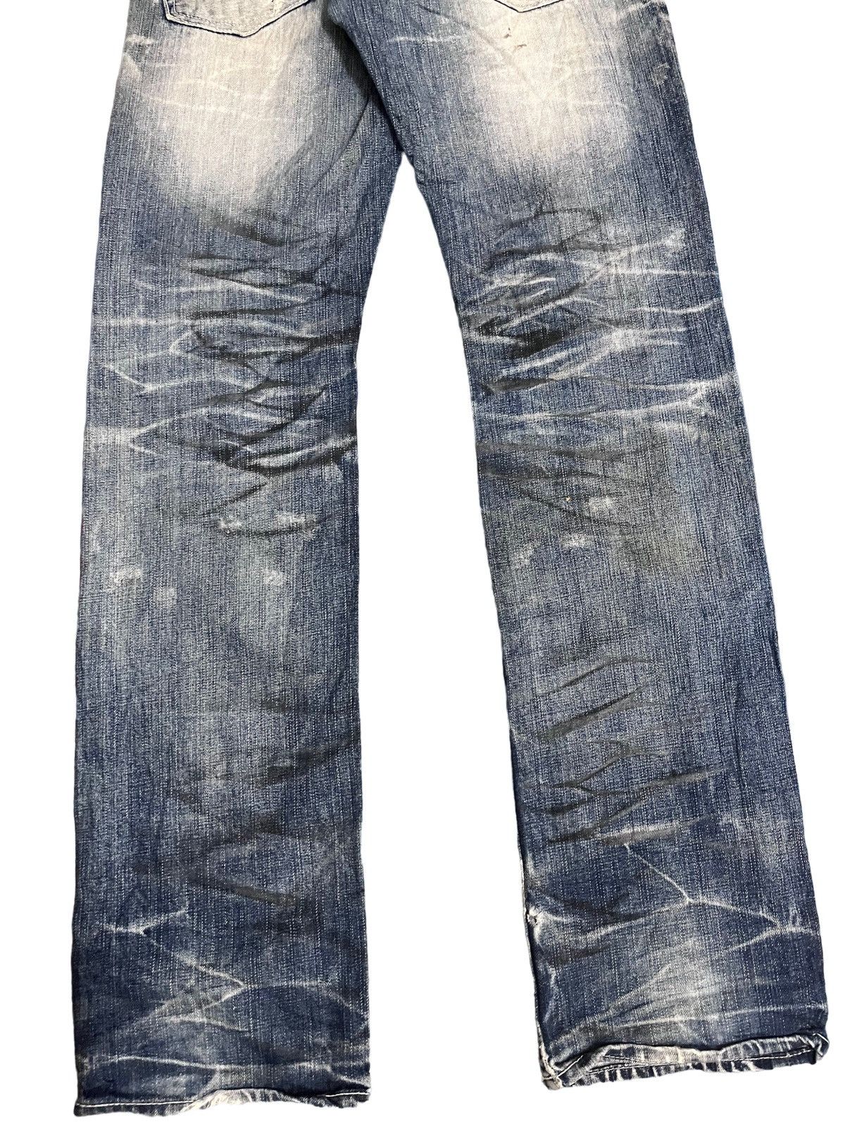 Japanese Brand × Vintage Vintage THRASHED Japanese Brand Distress Patches Style Jeans Size US 30 / EU 46 - 12 Thumbnail