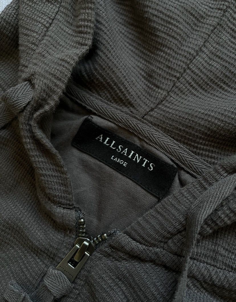 Allsaints × Vintage Vintage Allsaints Grey Zip-up Hoodie L Y2K Size US L / EU 52-54 / 3 - 4 Thumbnail