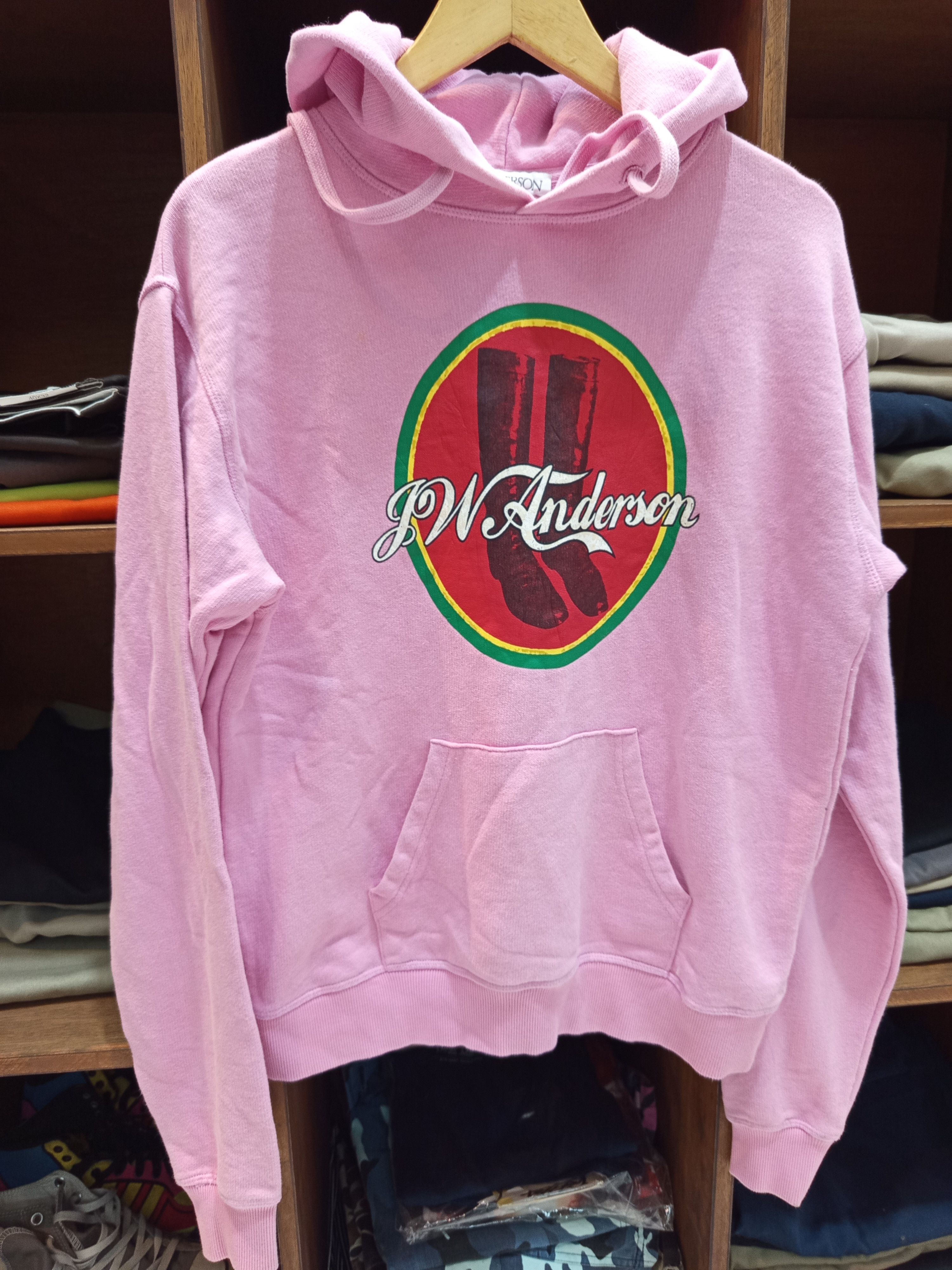 JW Anderson JW Anderson Pink Cola Boots Hoodie Size S / US 4 / IT 40 - 4 Thumbnail