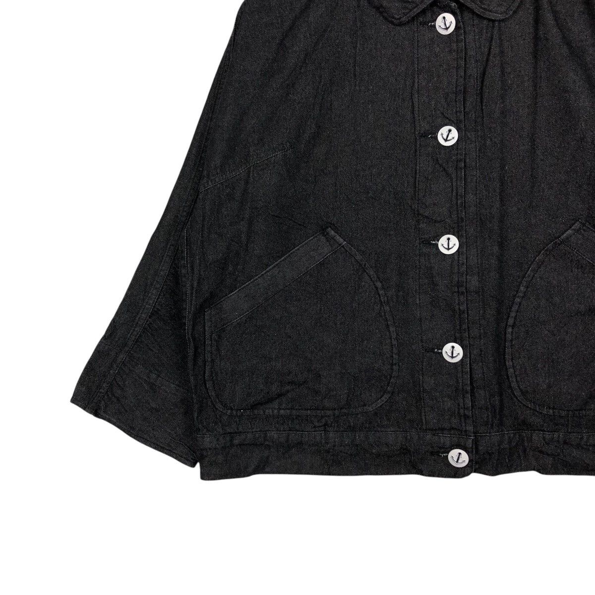 45rpm 📌Vintage Cropped Denim Jacket Worker La Marine Francaise Size US M / EU 48-50 / 2 - 5 Thumbnail