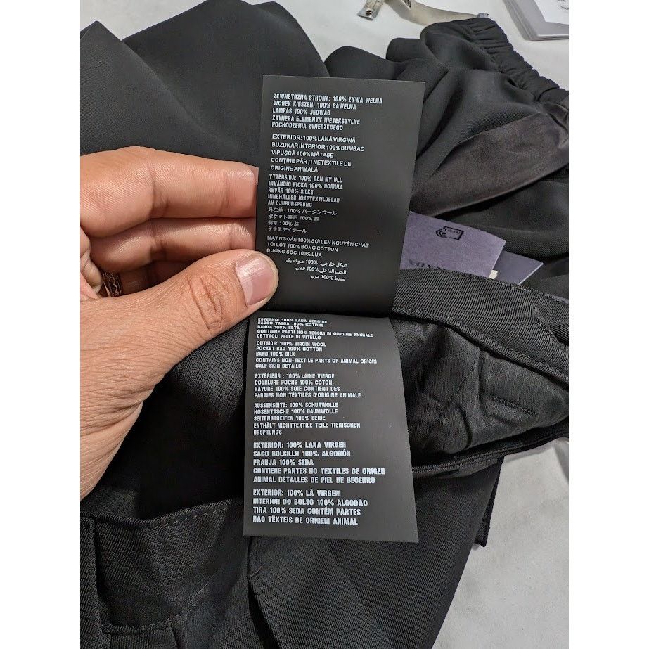 Prada o1rshd1 Gabardine Pants in Nero Size US 34 / EU 50 - 20 Thumbnail