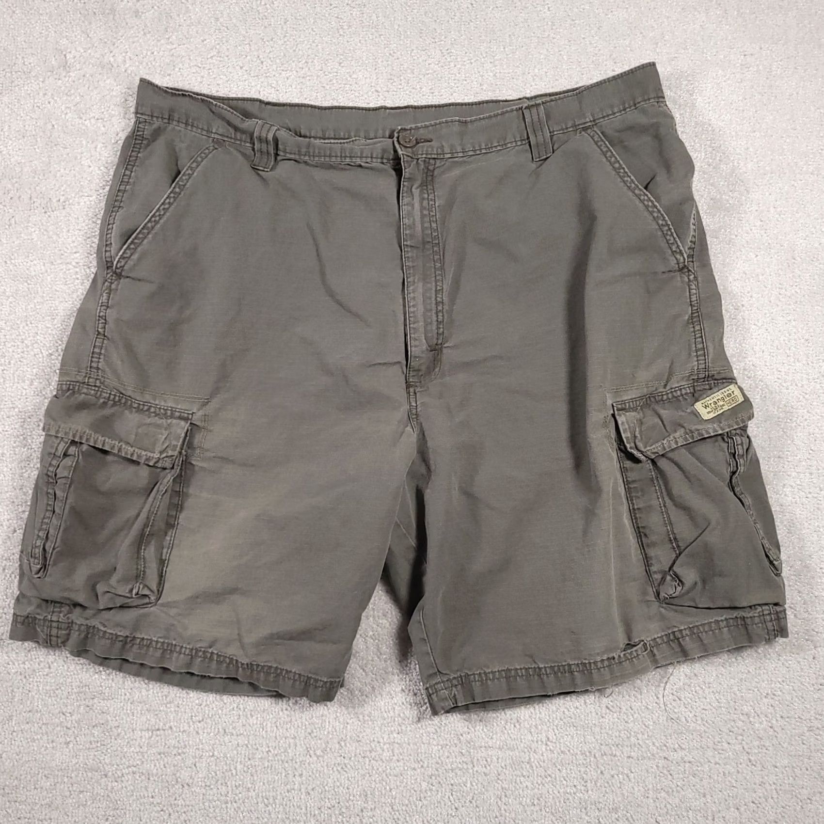 Wrangler Wrangler Cargo Shorts Mens 42 Outdoor Utility Gray Workwear Grunge Ripstop Size US 42 / EU 58 - 3 Thumbnail