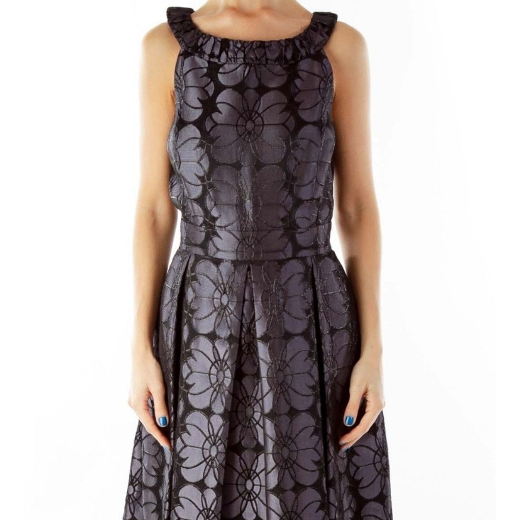 The Unbranded Brand Muse floral sleeveless sparkle cocktail party work dress 2 Size XS / US 0-2 / IT 36-38 - 2 Thumbnail